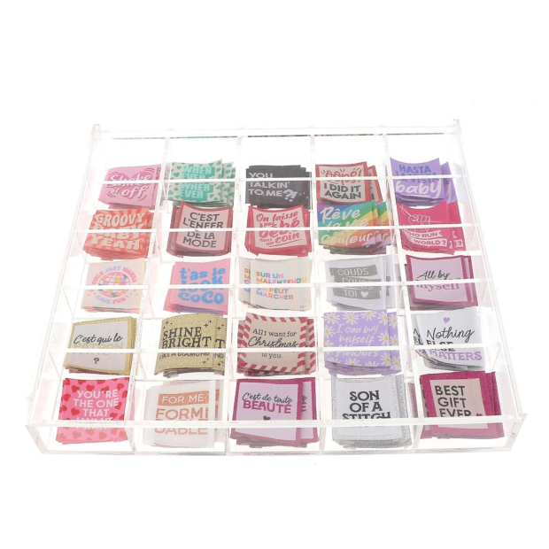 PRESENTOIR ETIQUETTES (25 modèles x 5)