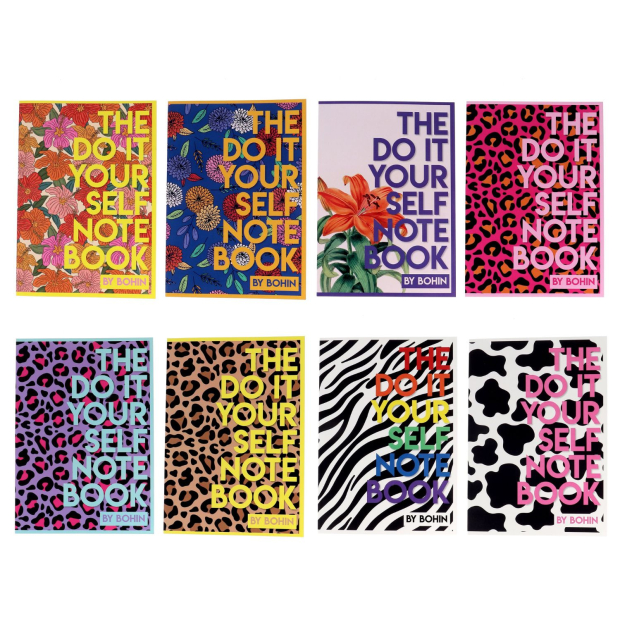 The Do It Yourself notebook - Assortment of  8 designs