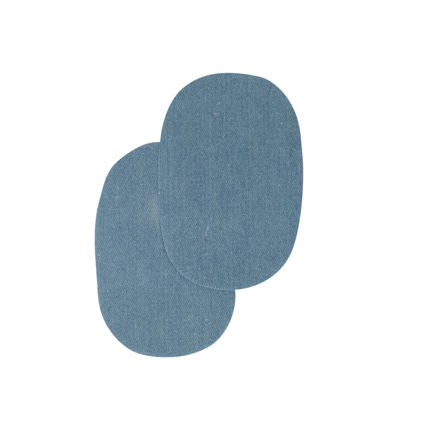 Iron on oval repair patches - "jeans"