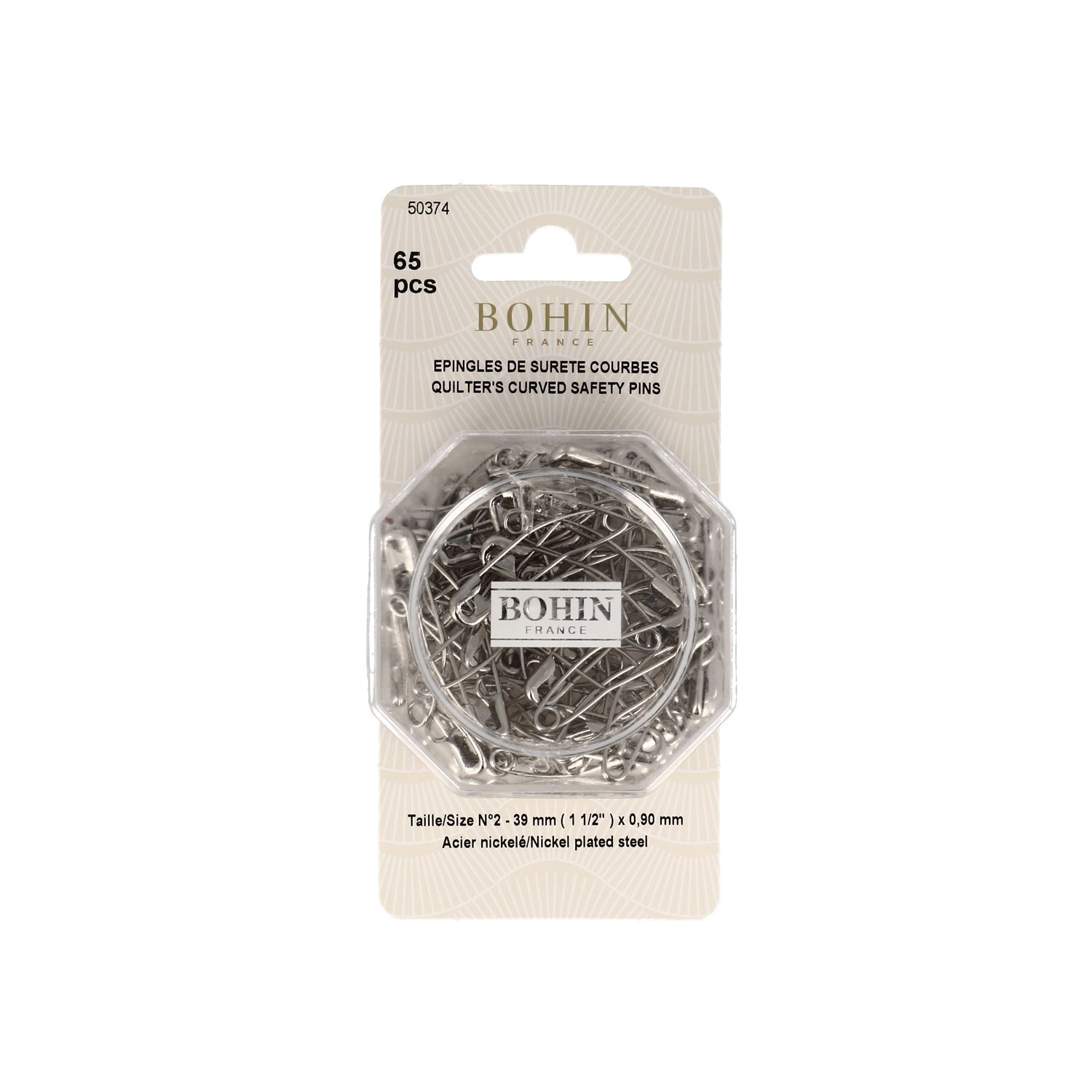 Safety pins - curved