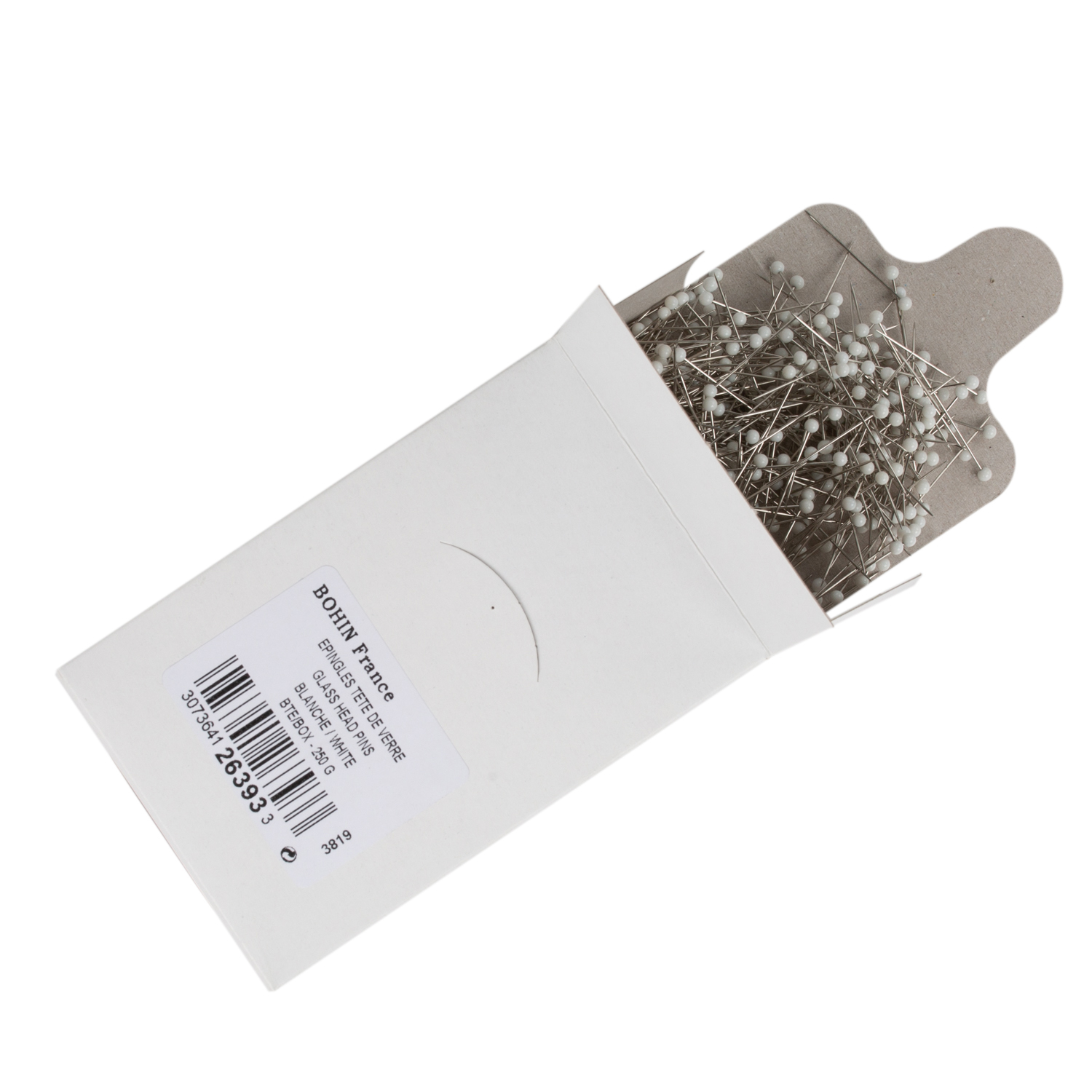 Glass head "extra-fine" pins M7