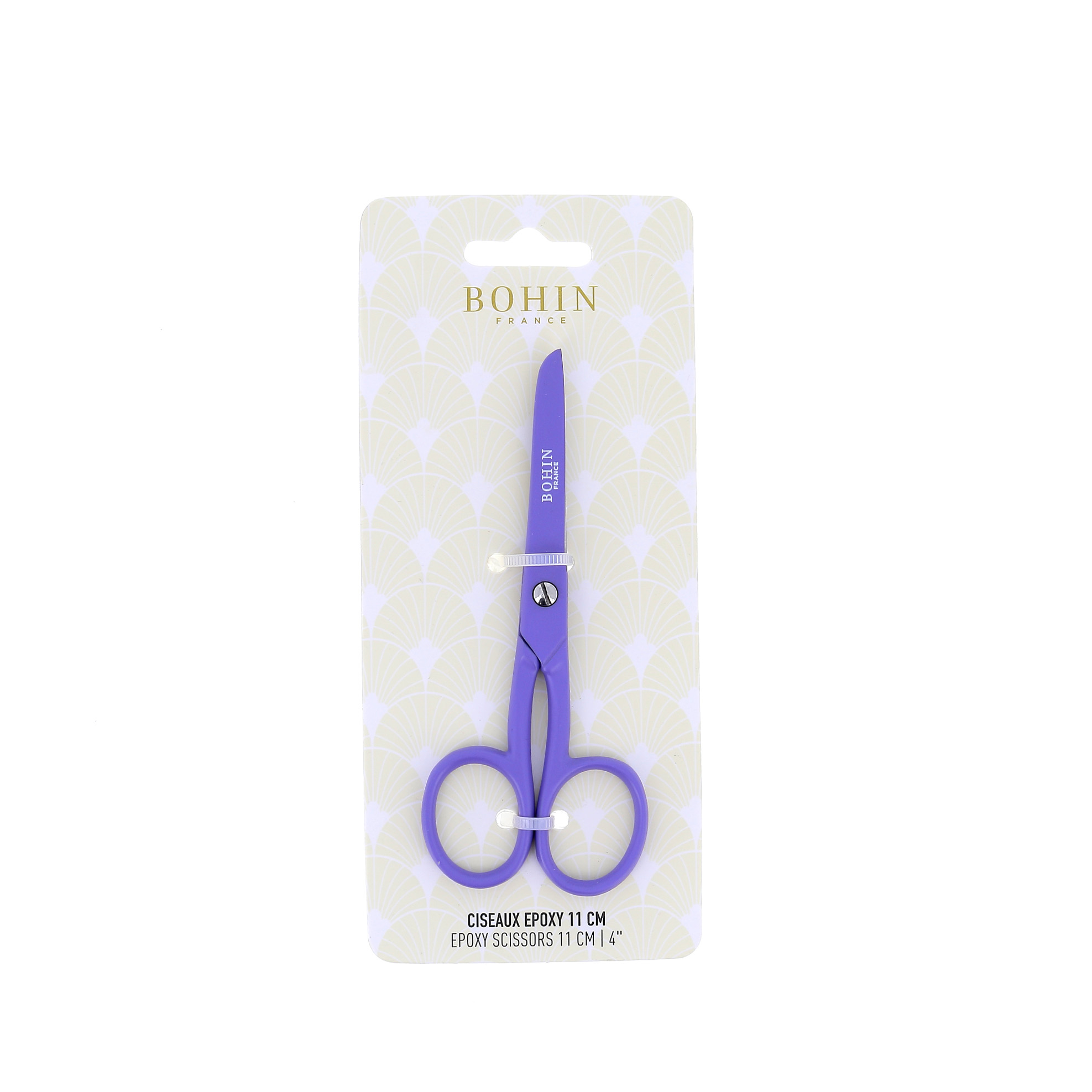 Epoxy scissors black and purple