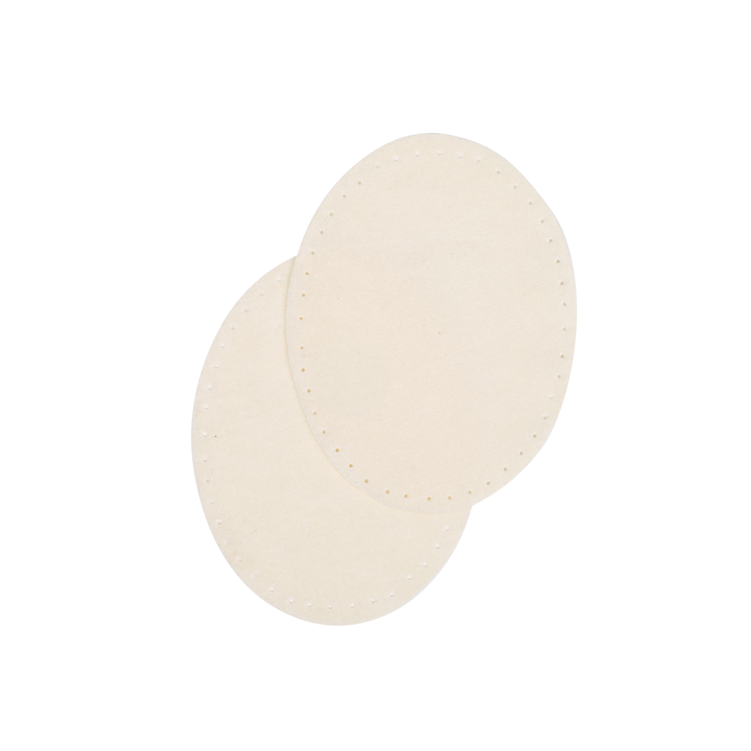 Sew-on suede oval repair patches