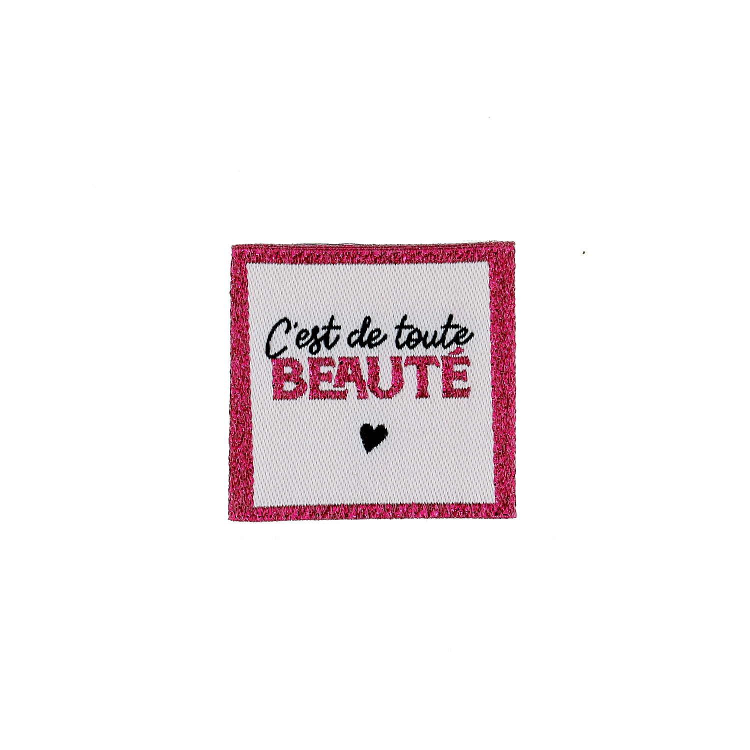 Sew-on woven label - Blister x 4