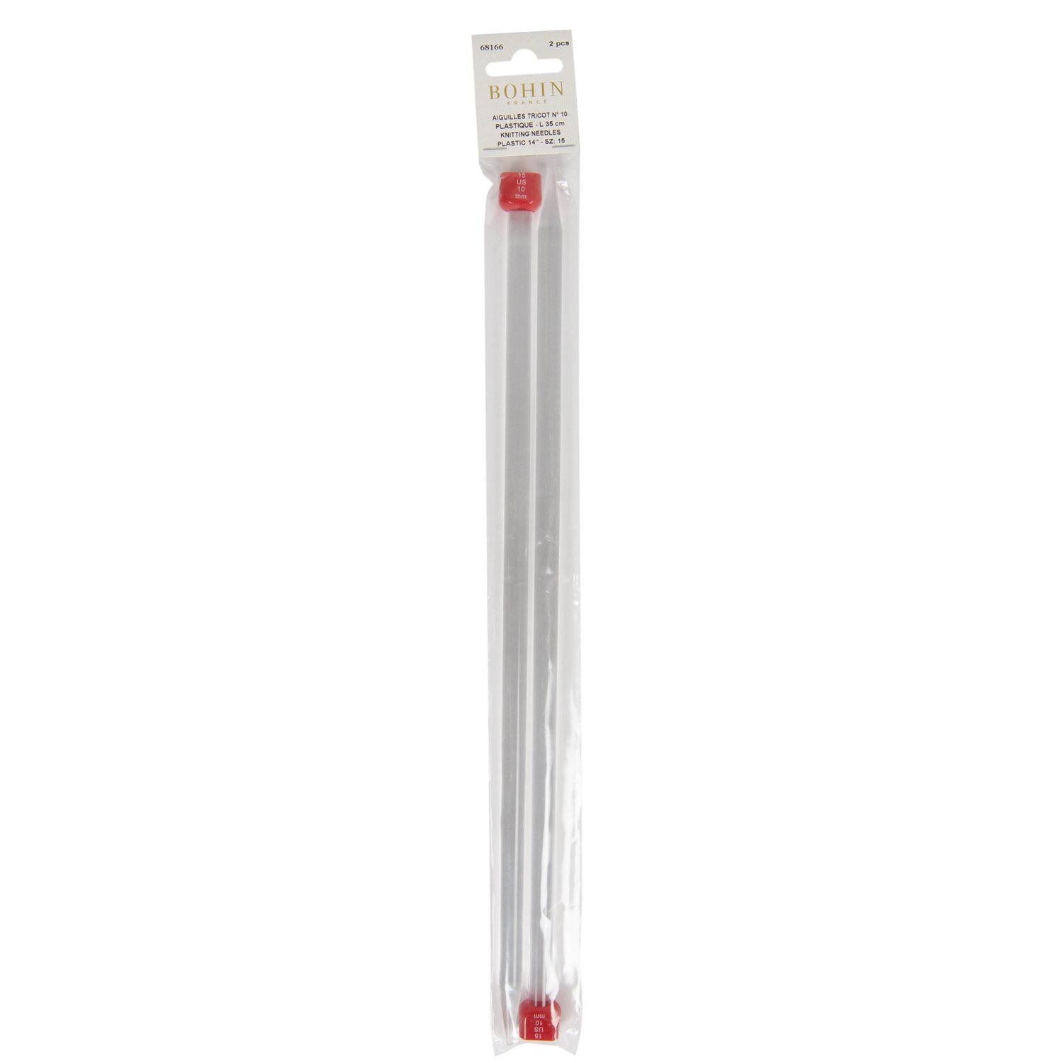 Plastic knitting needles - 13 3/4"
