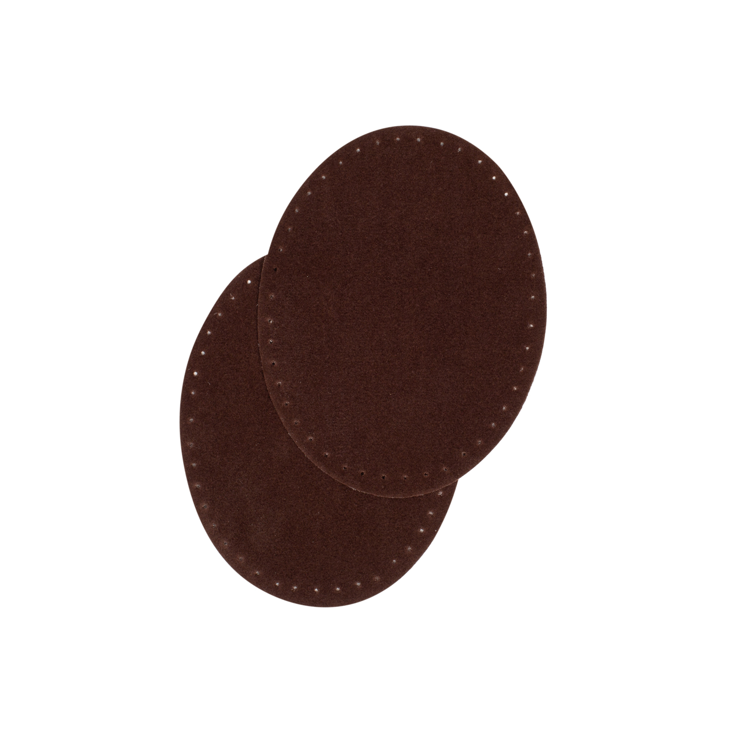 Suede iron on oval repair patches