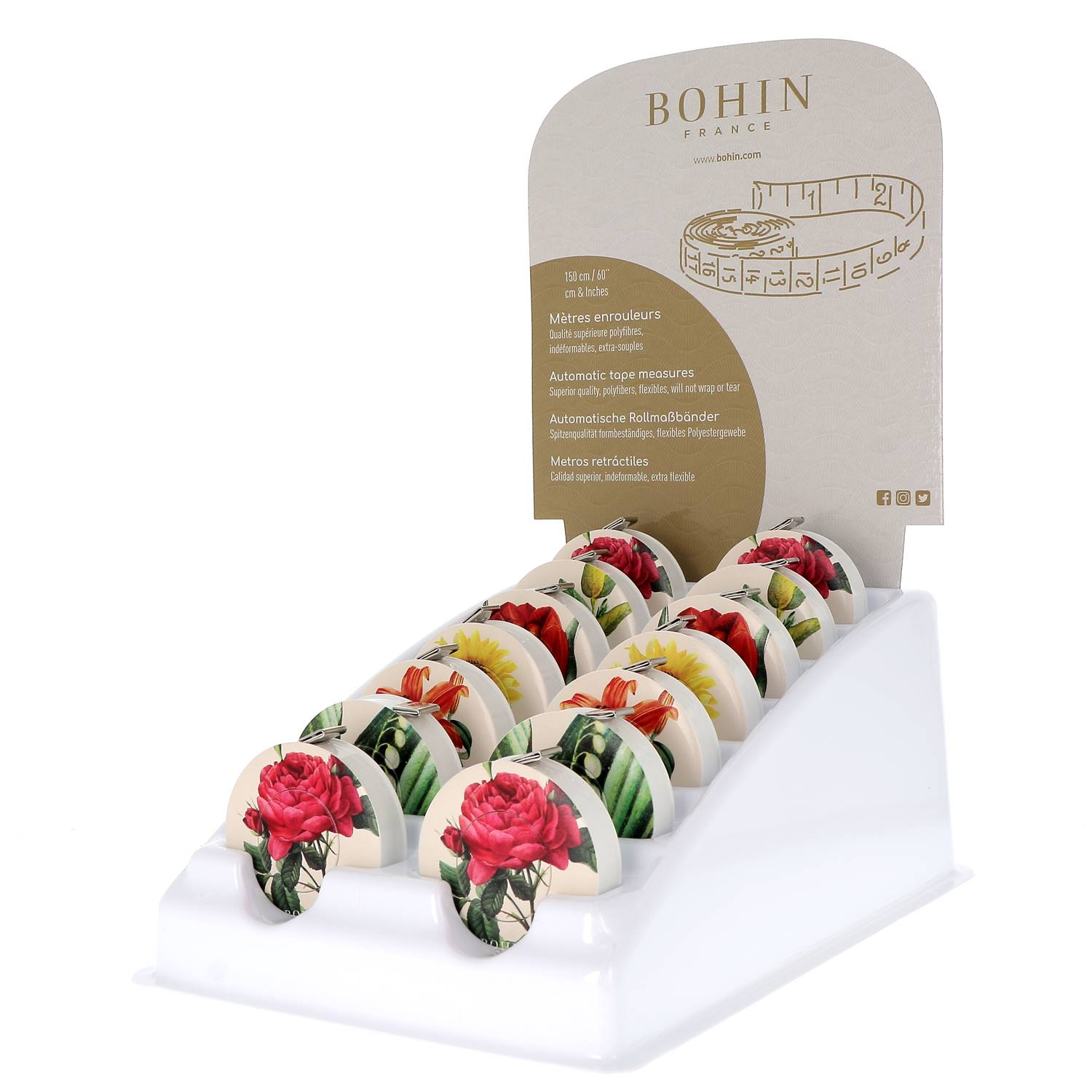 Automatic tape measure Botanical collection