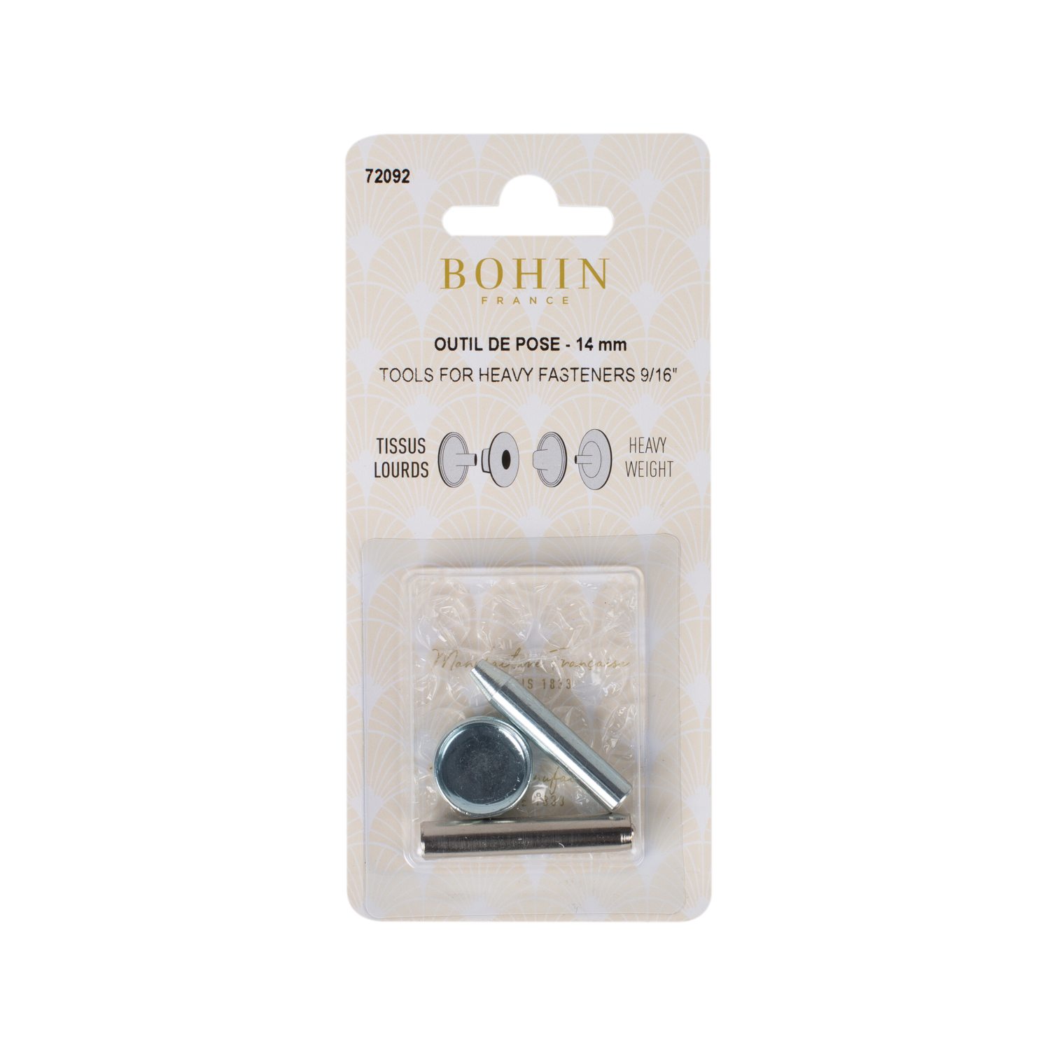 Non-sew fasteners tool