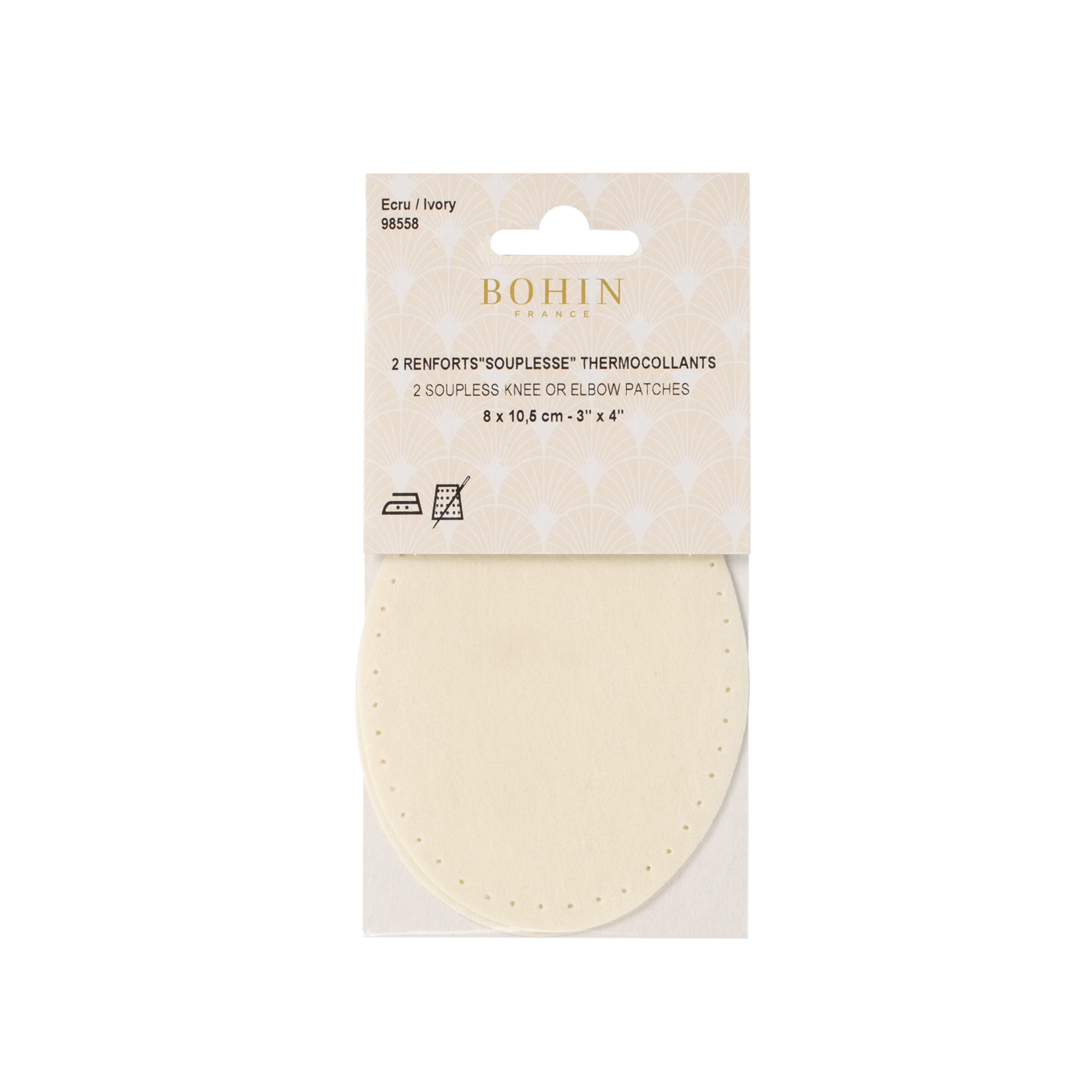 Suede iron on oval repair patches