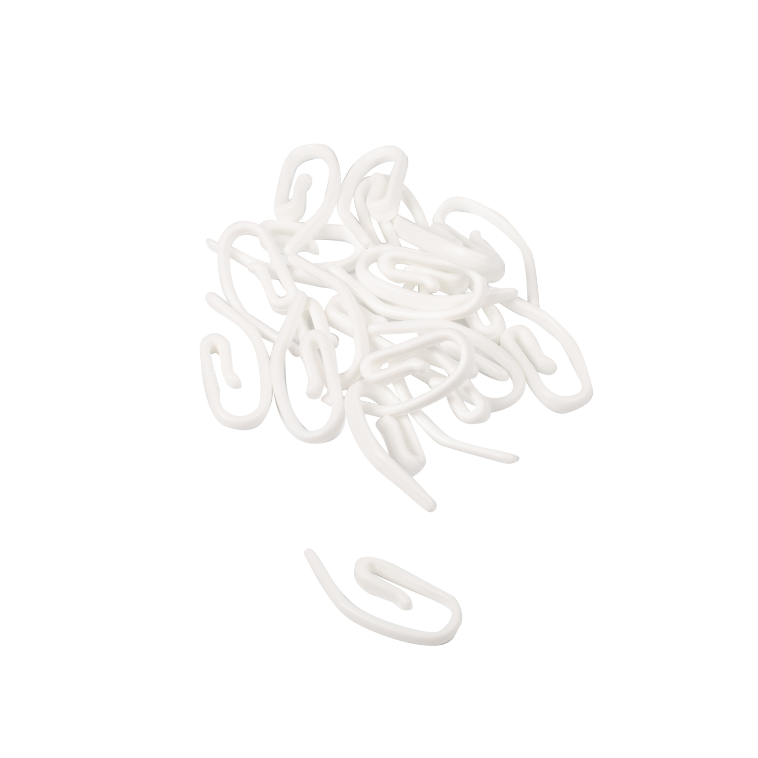 Plastic curtain hooks