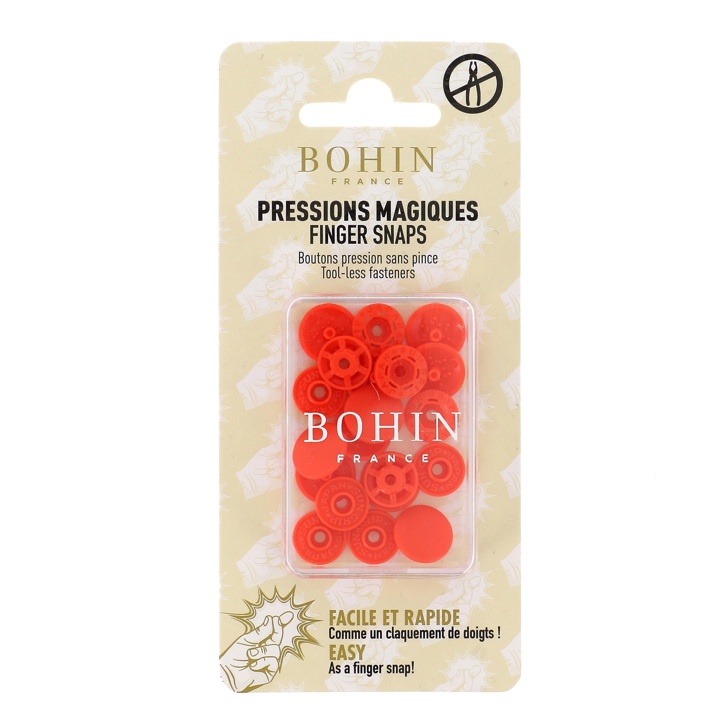 "FINGER SNAP" BUTTON 13mm 1/2"