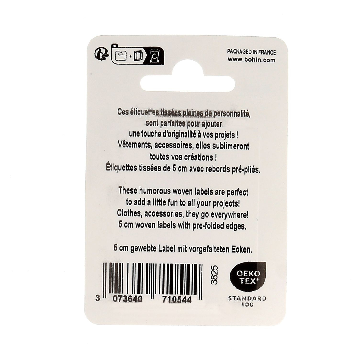 Sewing labels - La vie en rose - Blister x 4