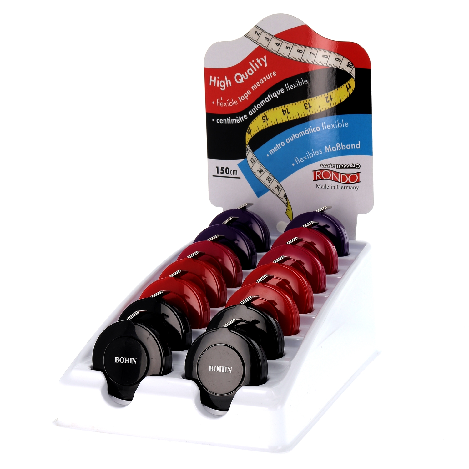 Round-extra large automatic tape measure