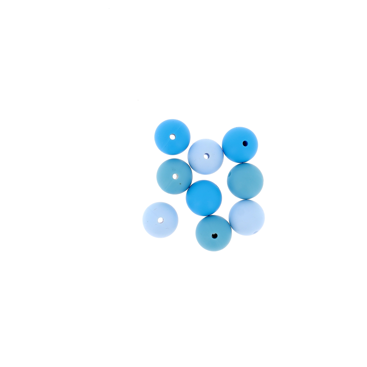 Silicone round beads 15mm - 9/16"