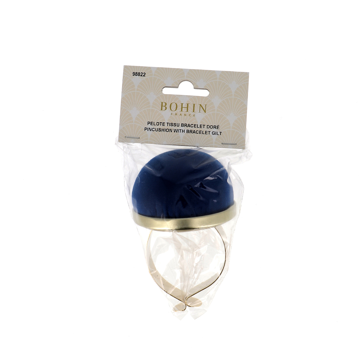 Velvet pincushion with metallic bracelet assortment (x8)