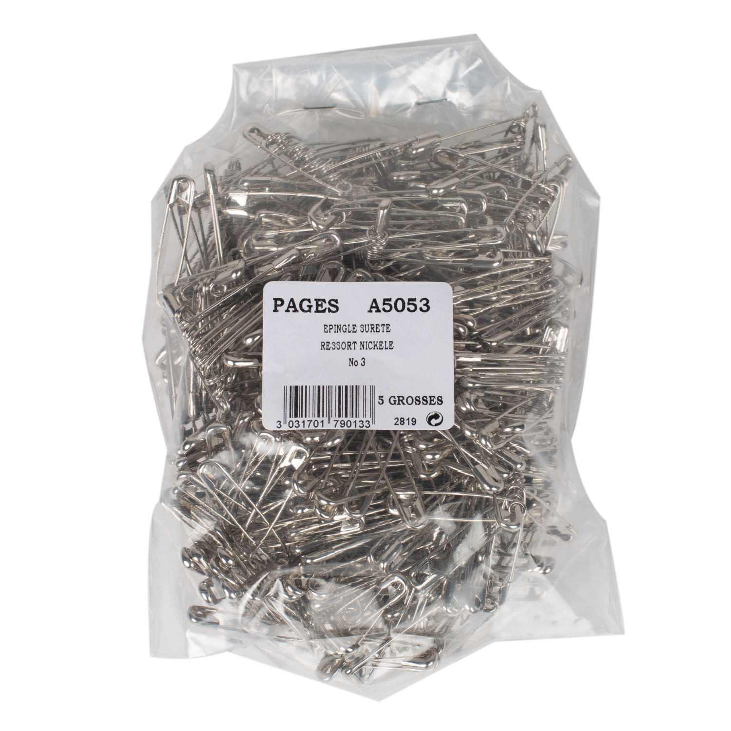 Safety pins - coiled spring S1