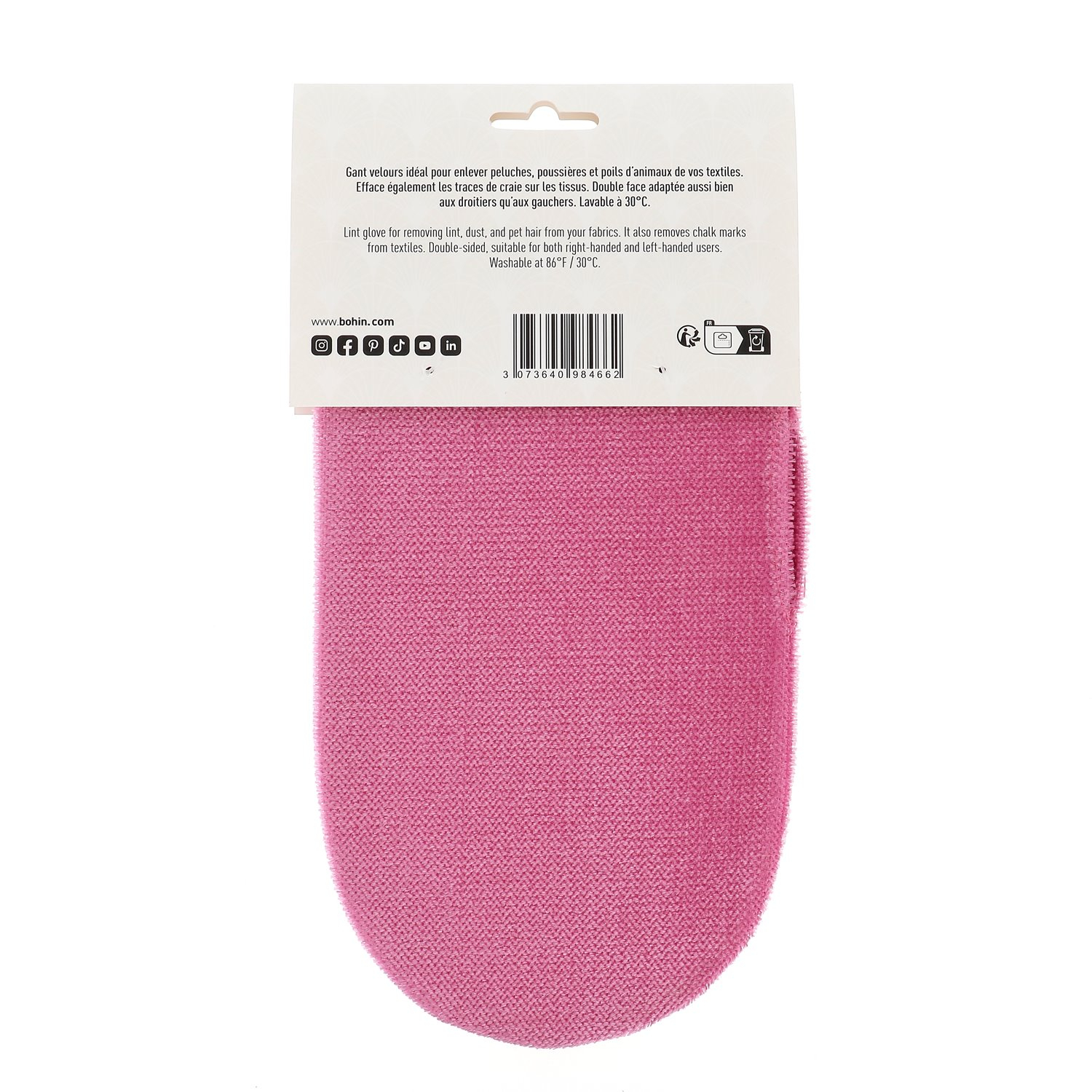 Lint glove - Pink