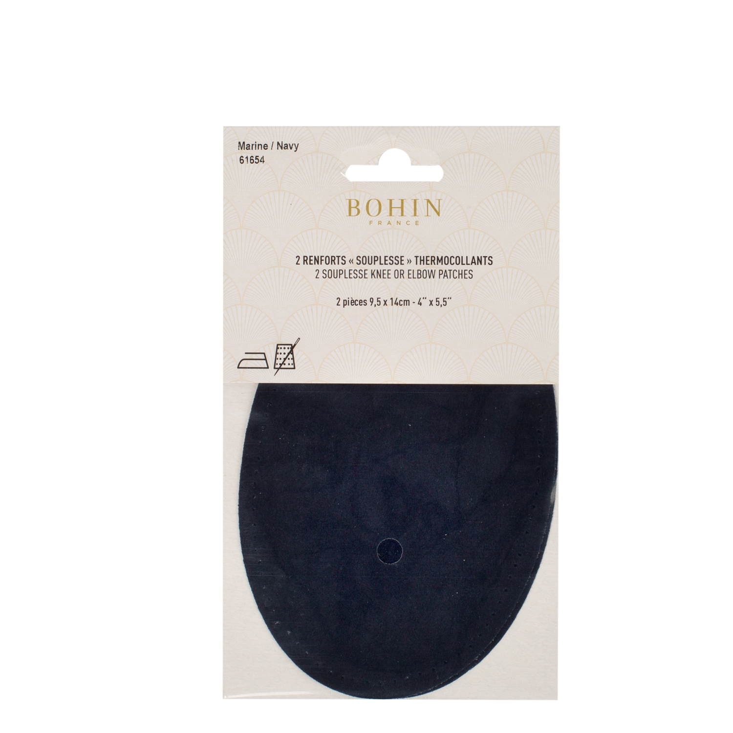Suede iron on oval repair patches