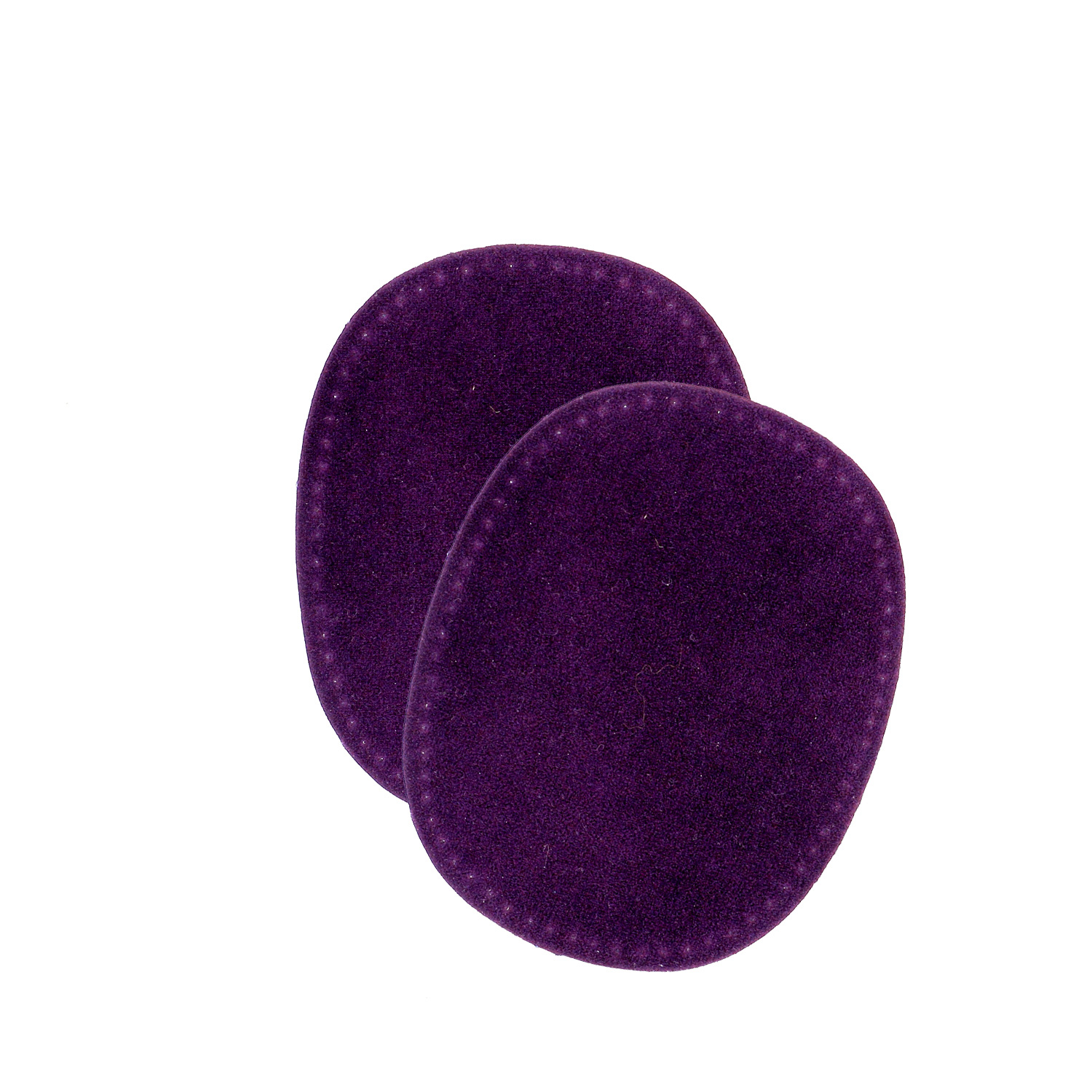 Sew-on colored oval repair patches