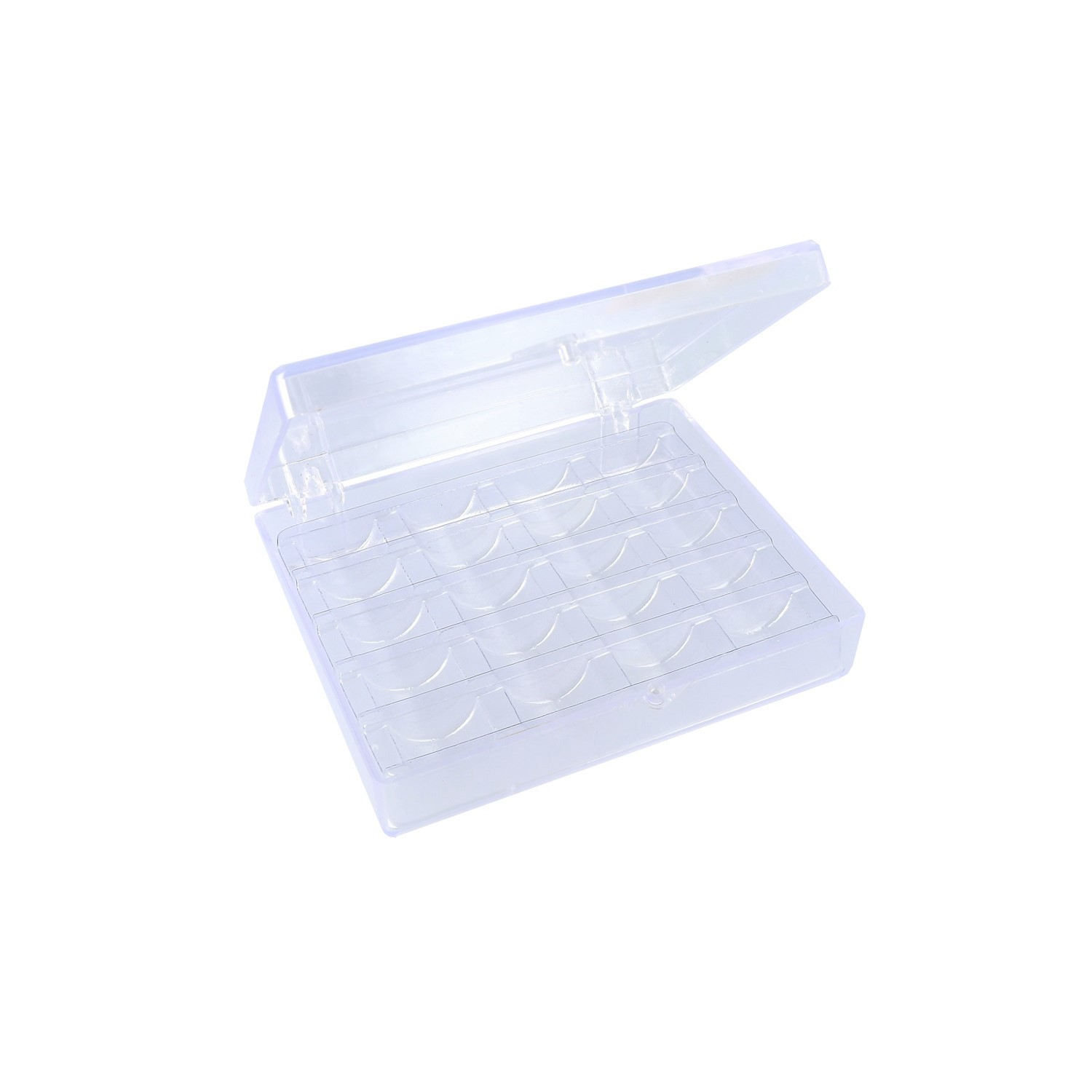Square plastic bobbins cases
