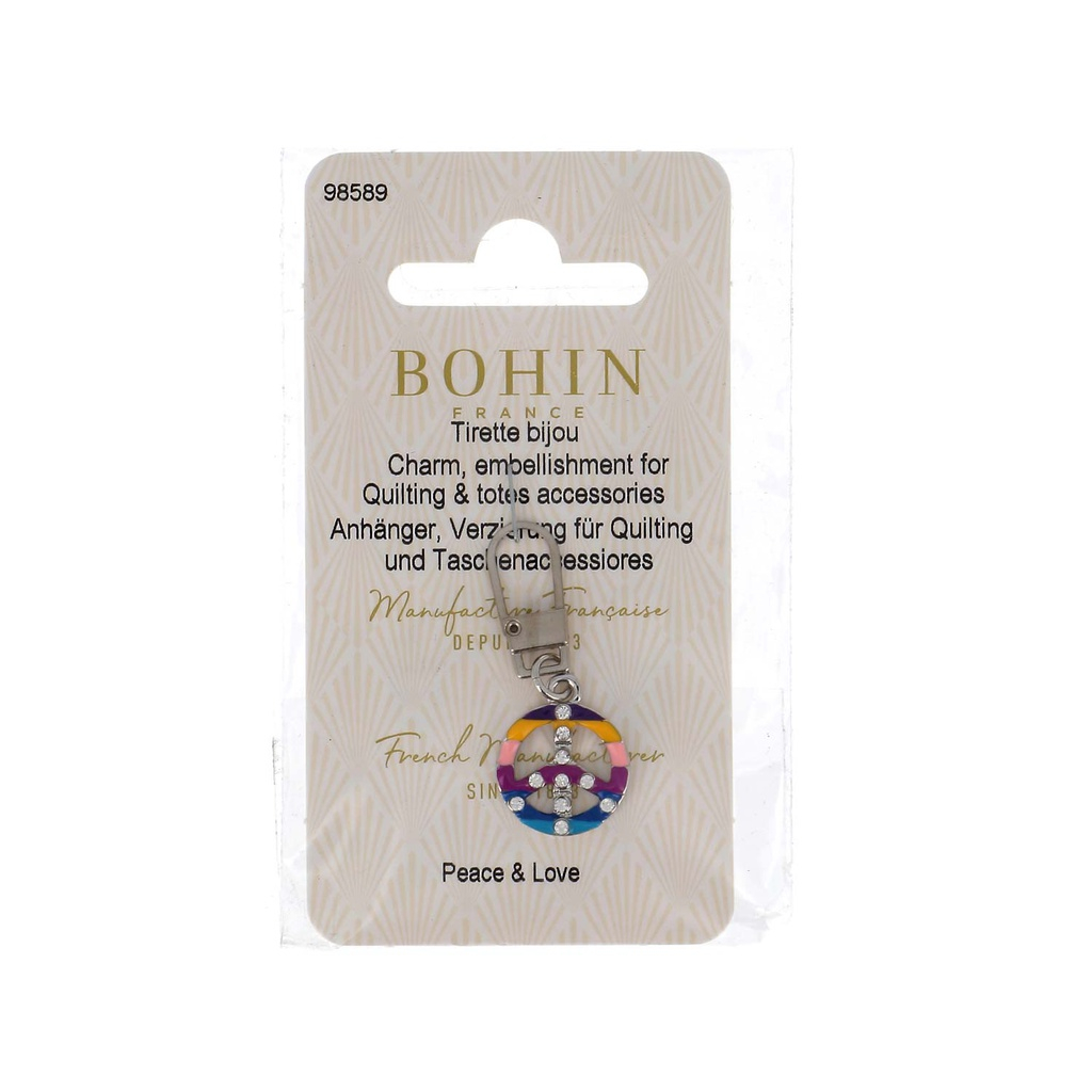 Charm embellishment for quilting & totes accessories