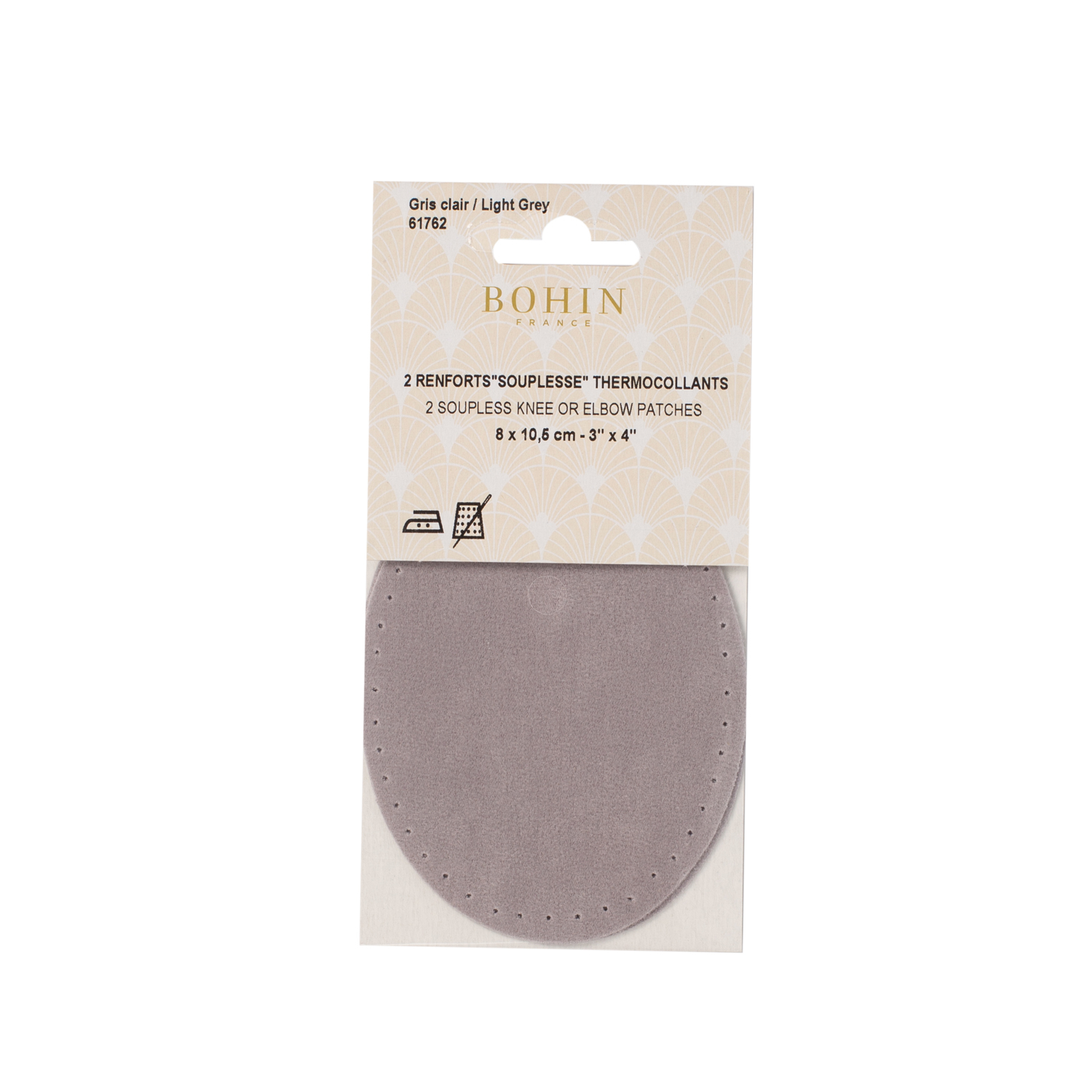 Suede iron on oval repair patches