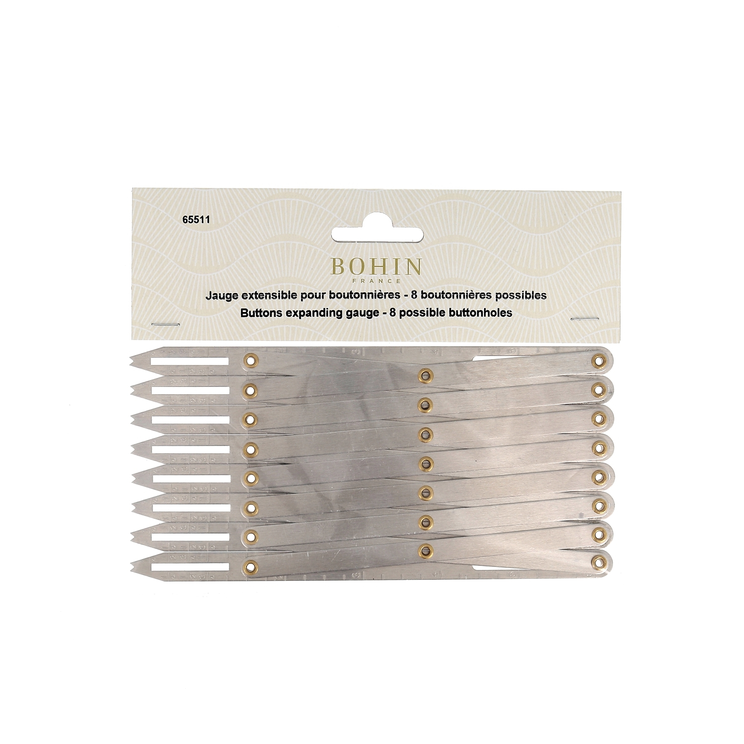 Buttons expanding gauge