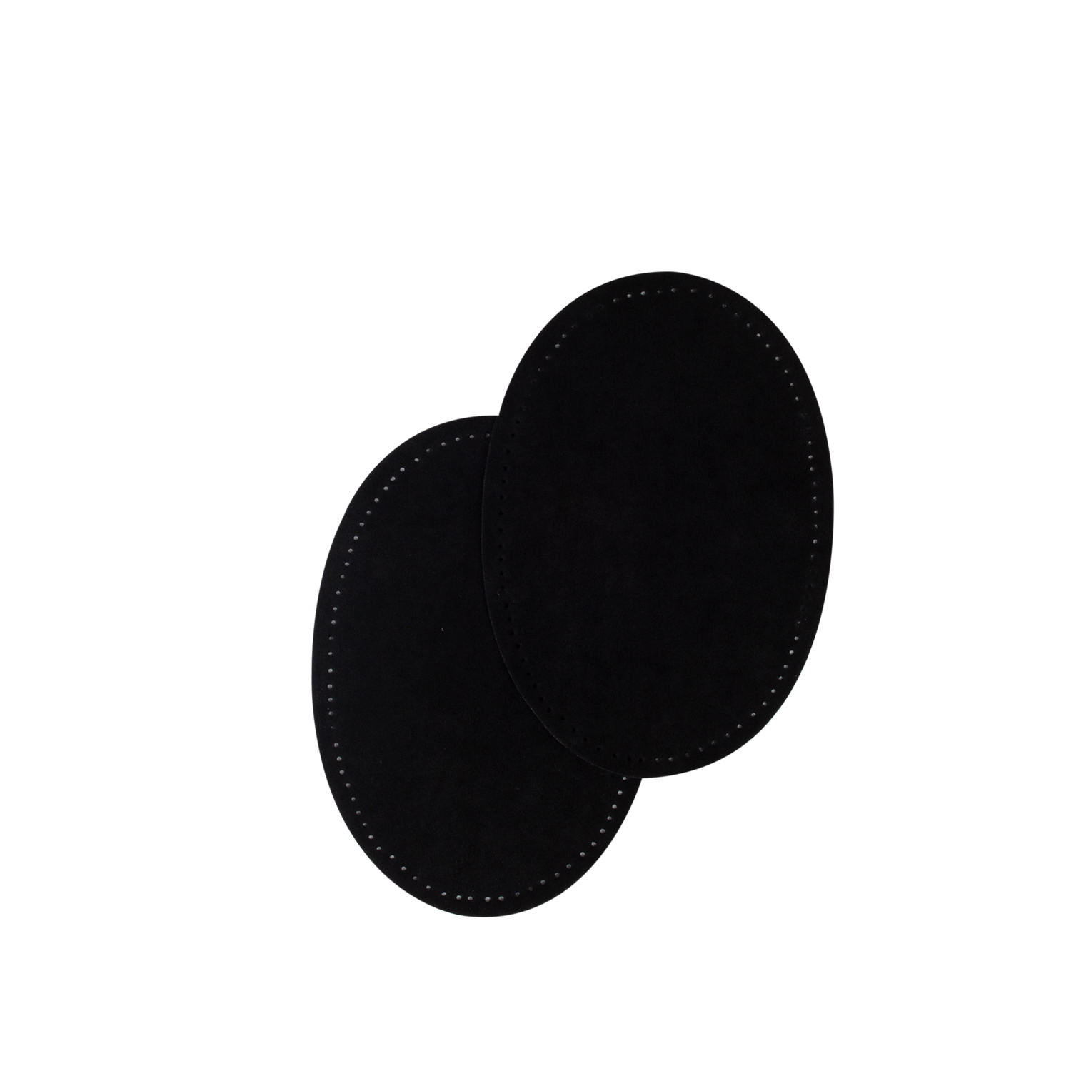 Sew-on suede oval repair patches