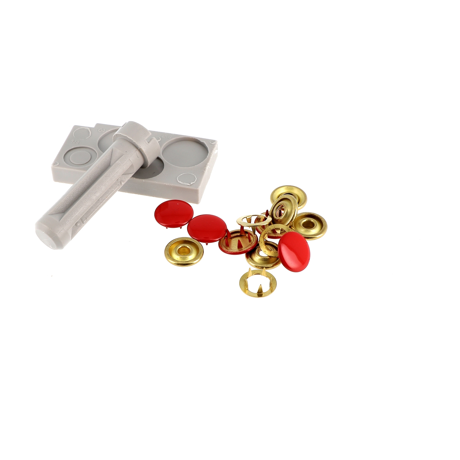 Light fabrics colored non sew fasteners 