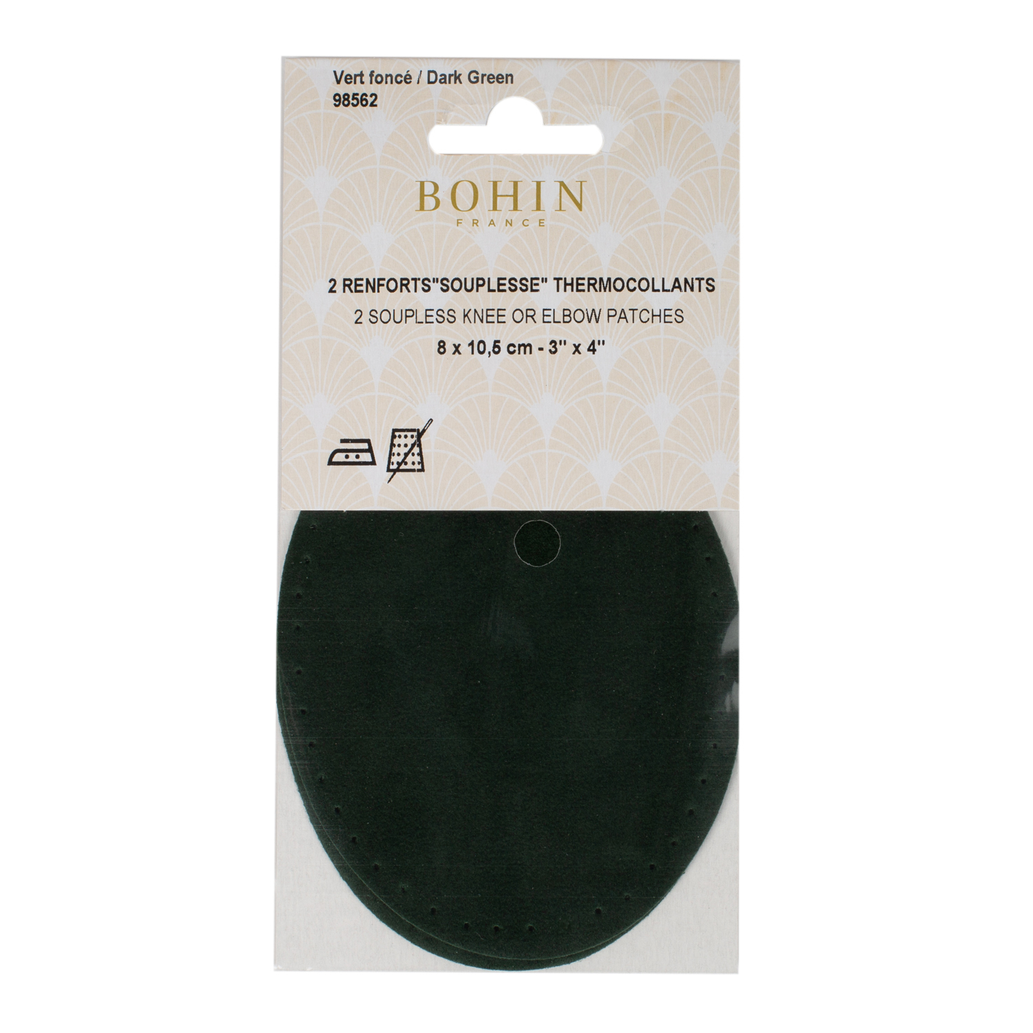 Suede iron on oval repair patches