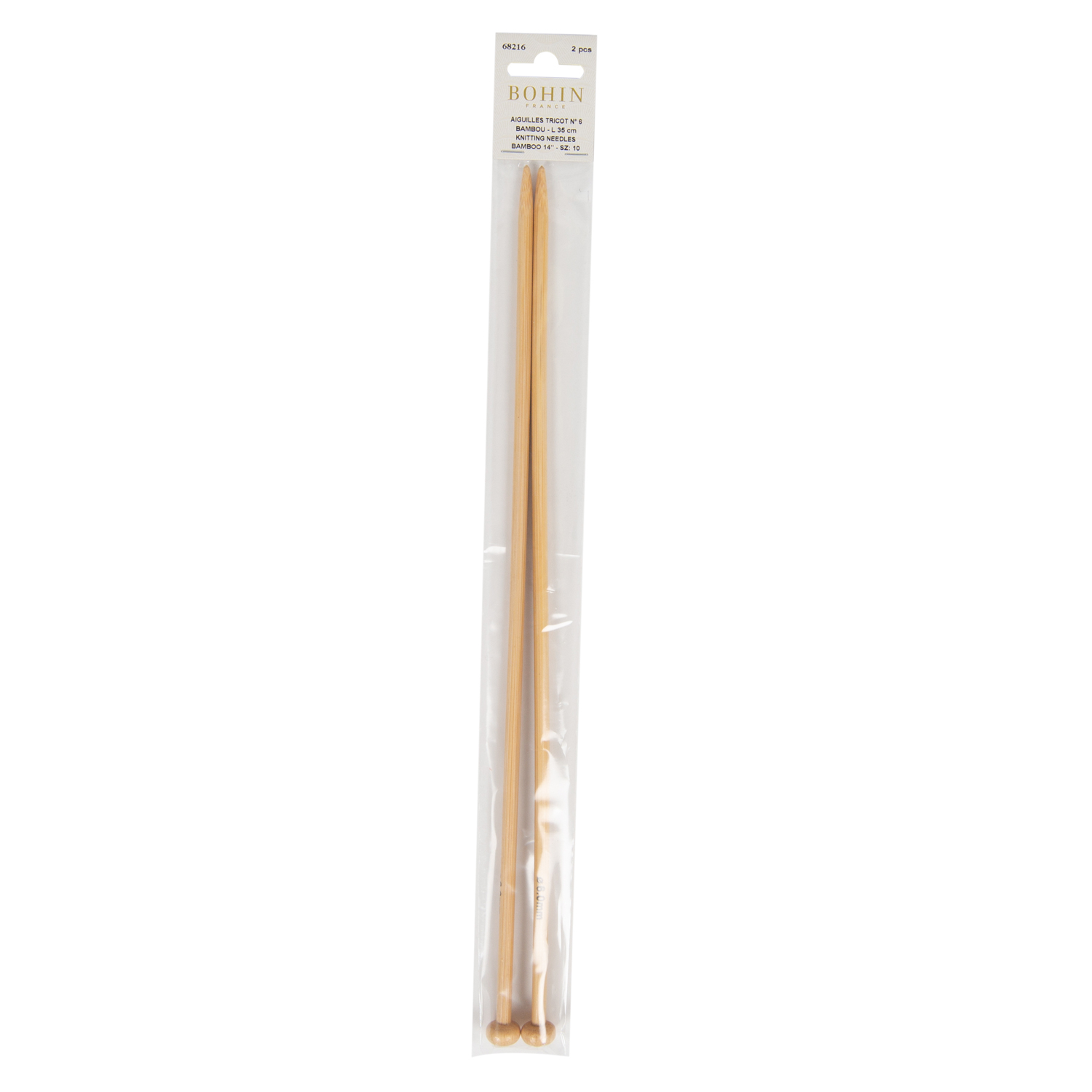 Bamboo knitting needles - 14"