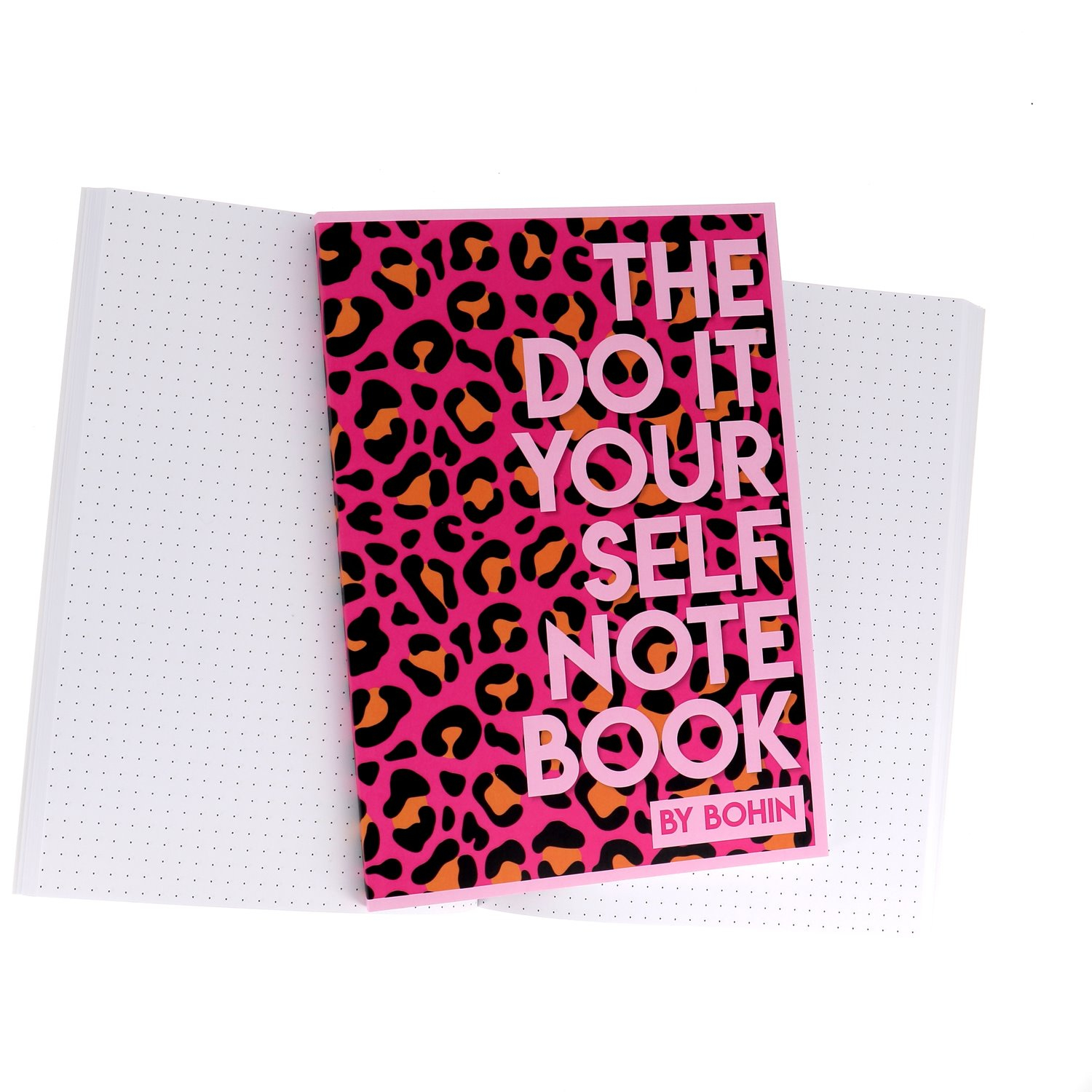 DIY NOTEBOOK - A5 - Pop Leopard rose