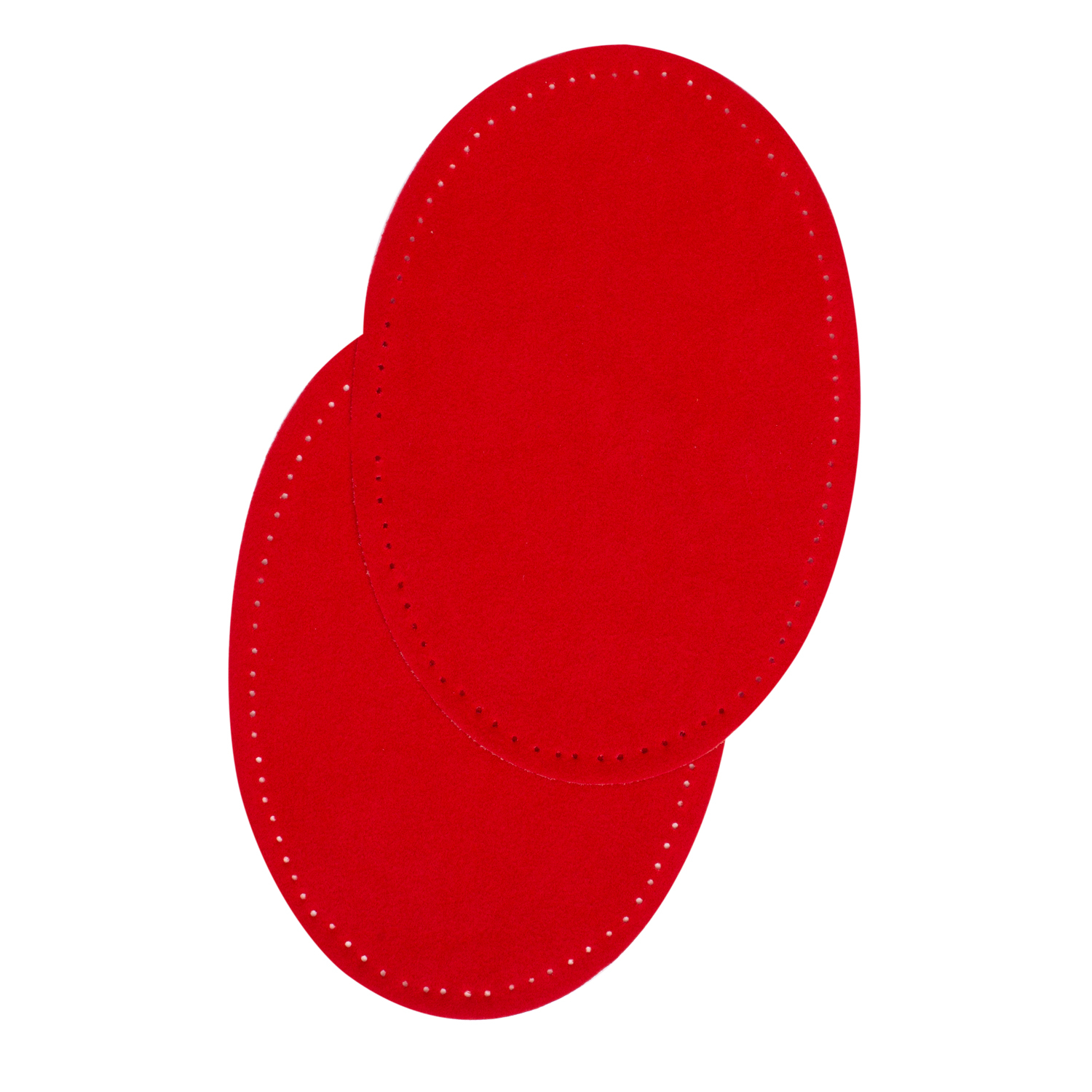Suede iron on oval repair patches