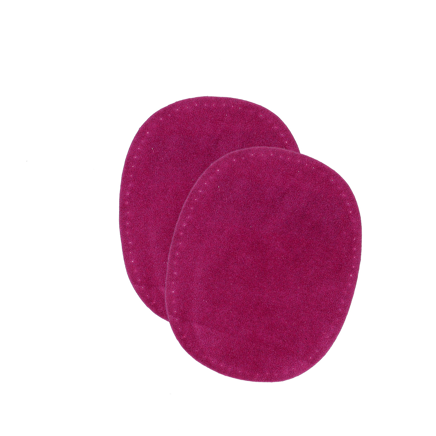 Sew-on colored oval repair patches