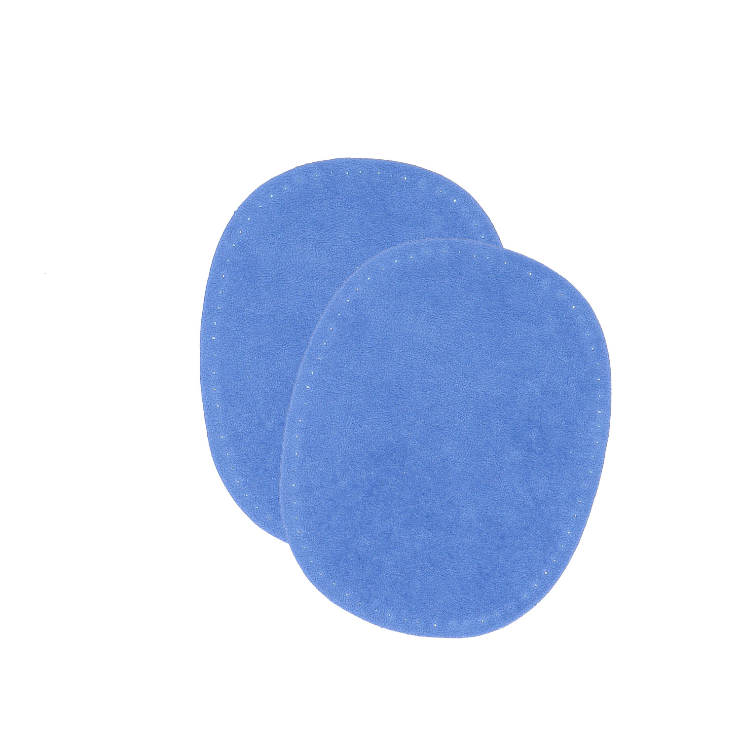 Sew-on colored oval repair patches