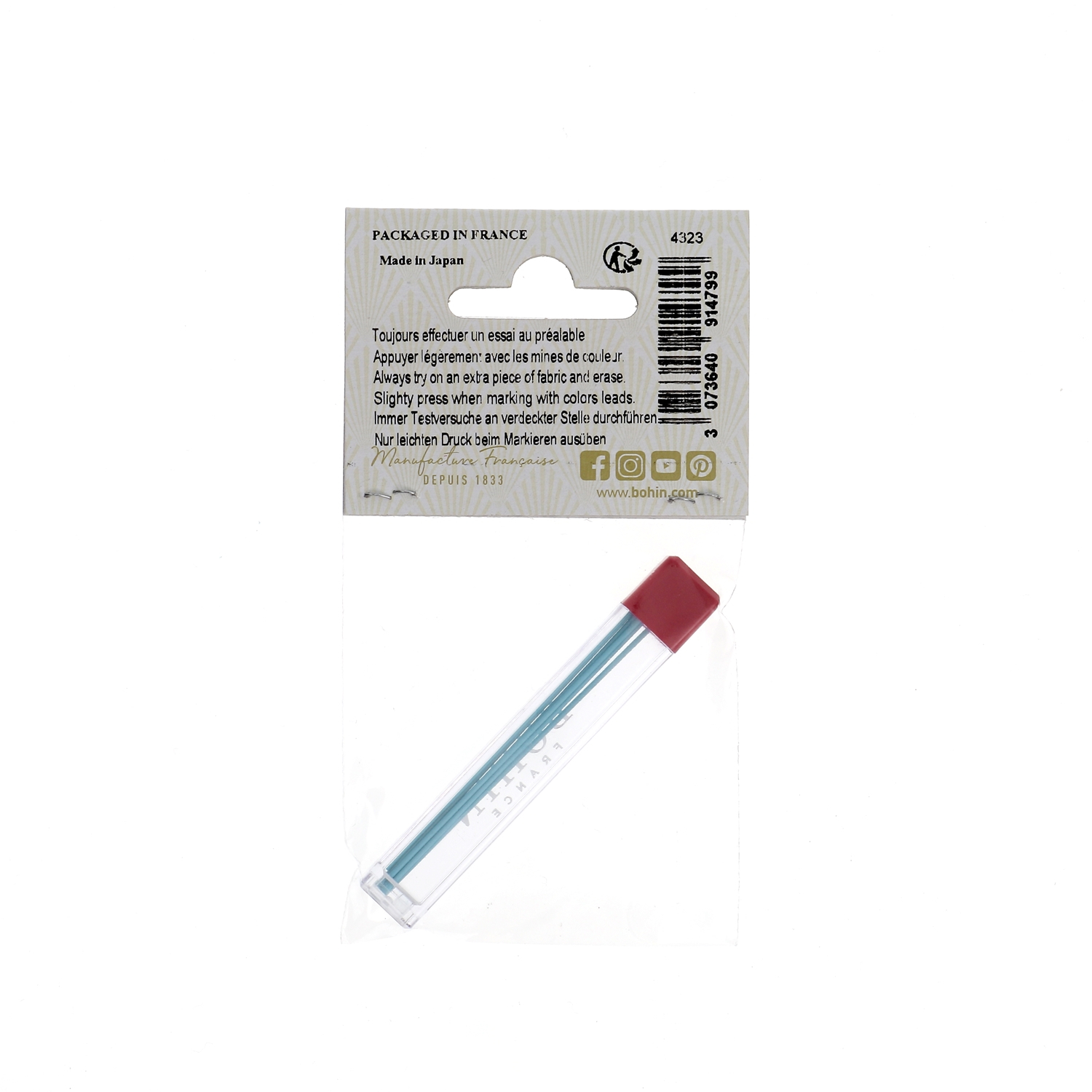 Recharge de 6 mines pour crayon craie