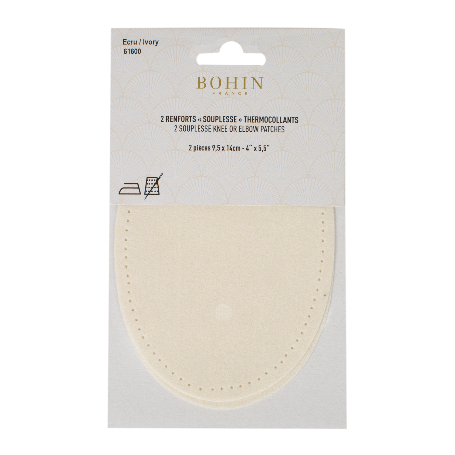 Suede iron on oval repair patches