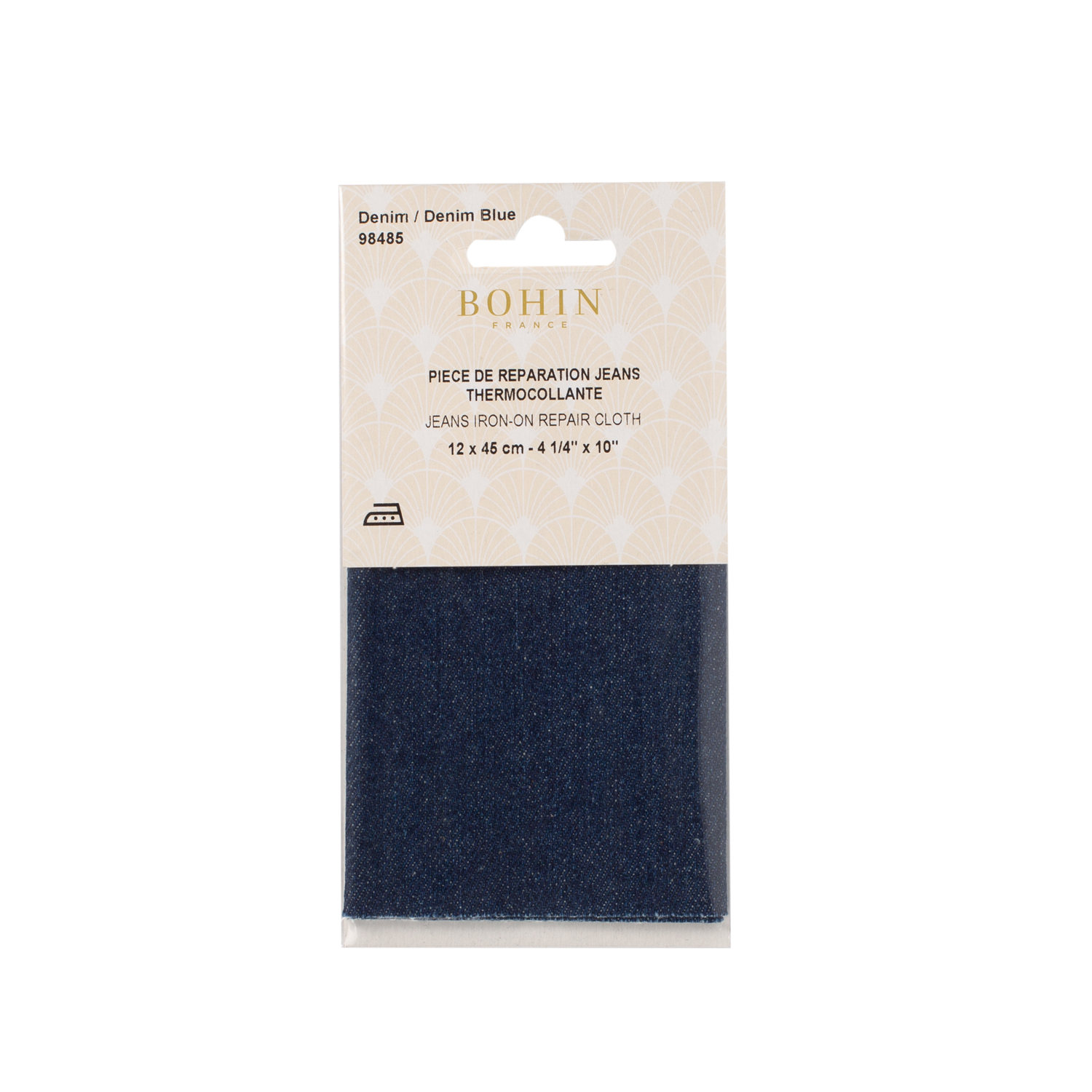 Pièce de réparation thermocollante pour jeans