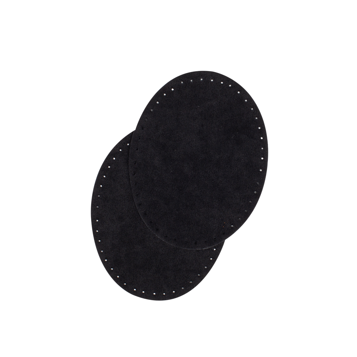 Sew-on suede oval repair patches