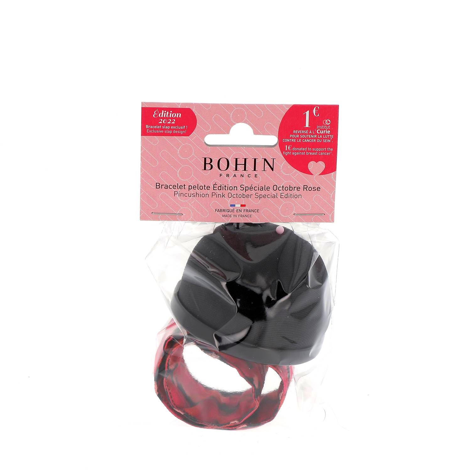 Pincushion with slap bracelet Pink October new edition (refill)