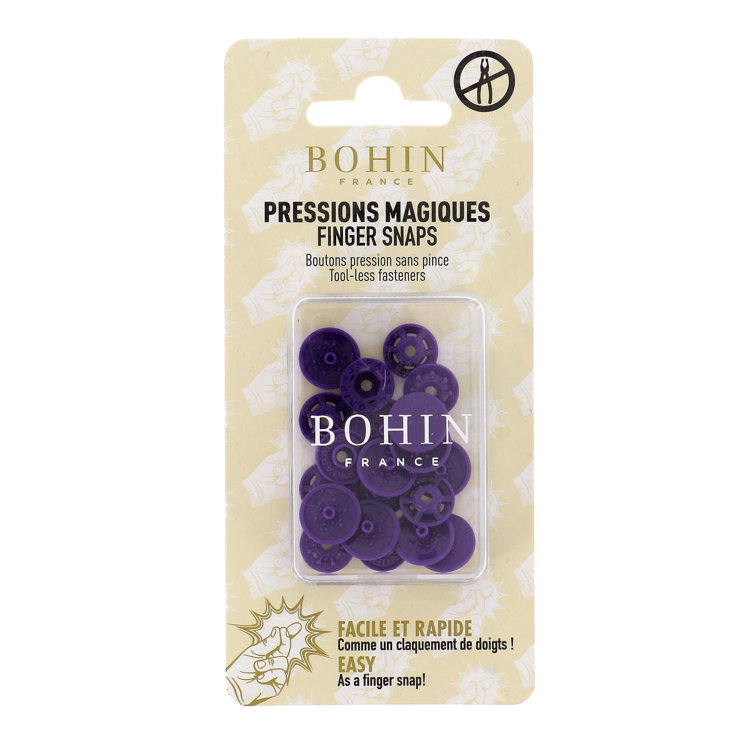 "FINGER SNAP" BUTTON 13mm 1/2"