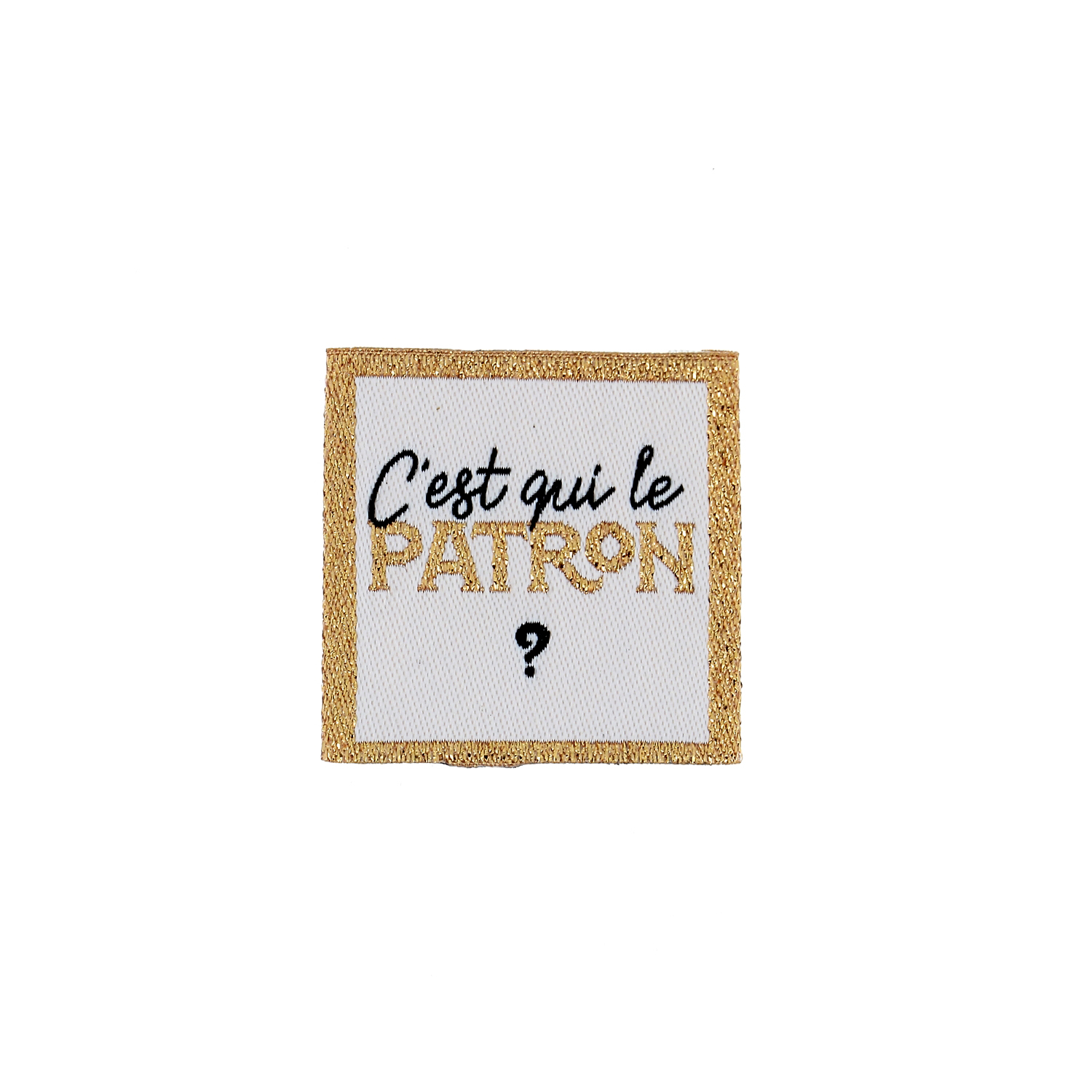 Sew-on woven label - Blister x 4