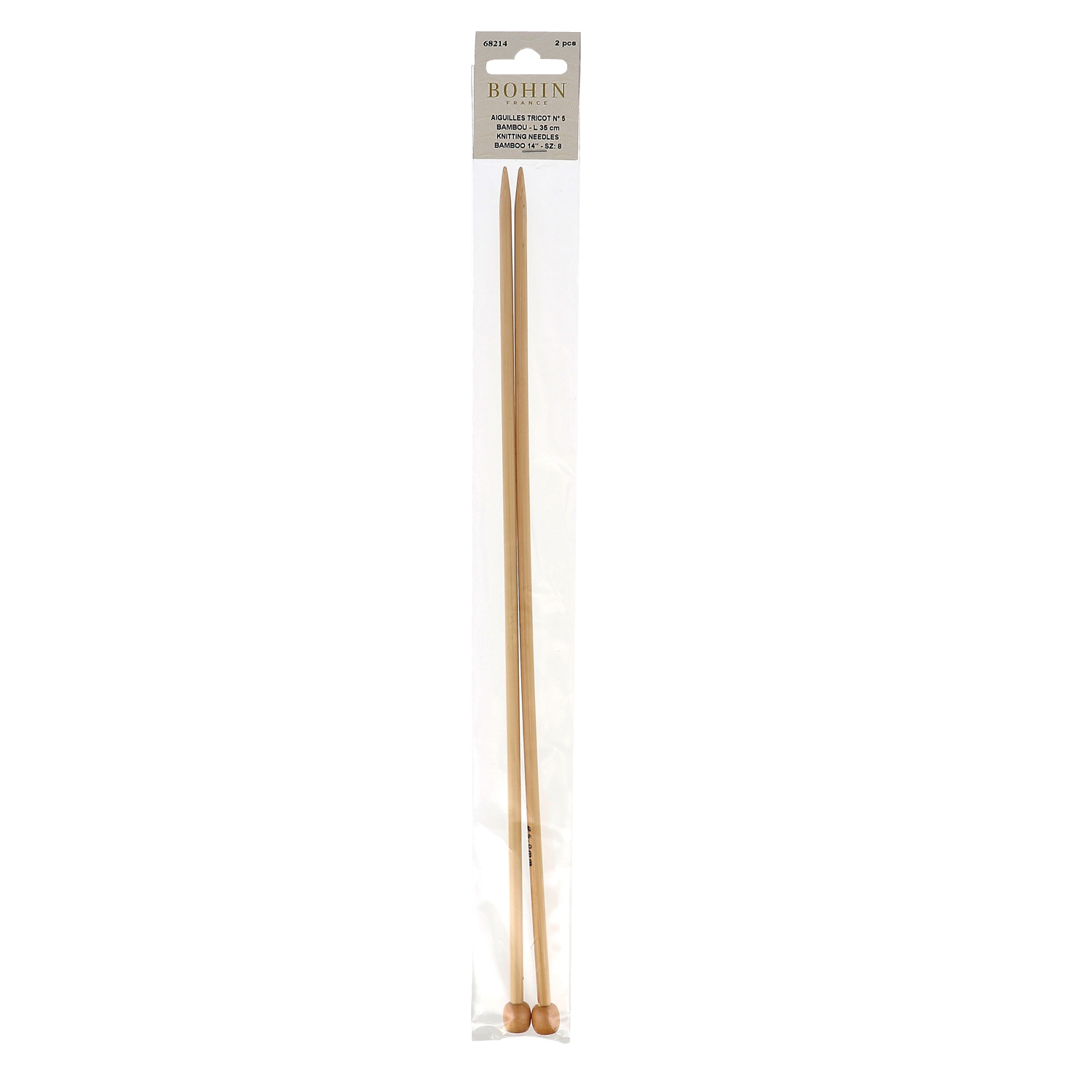 Bamboo knitting needles - 14"