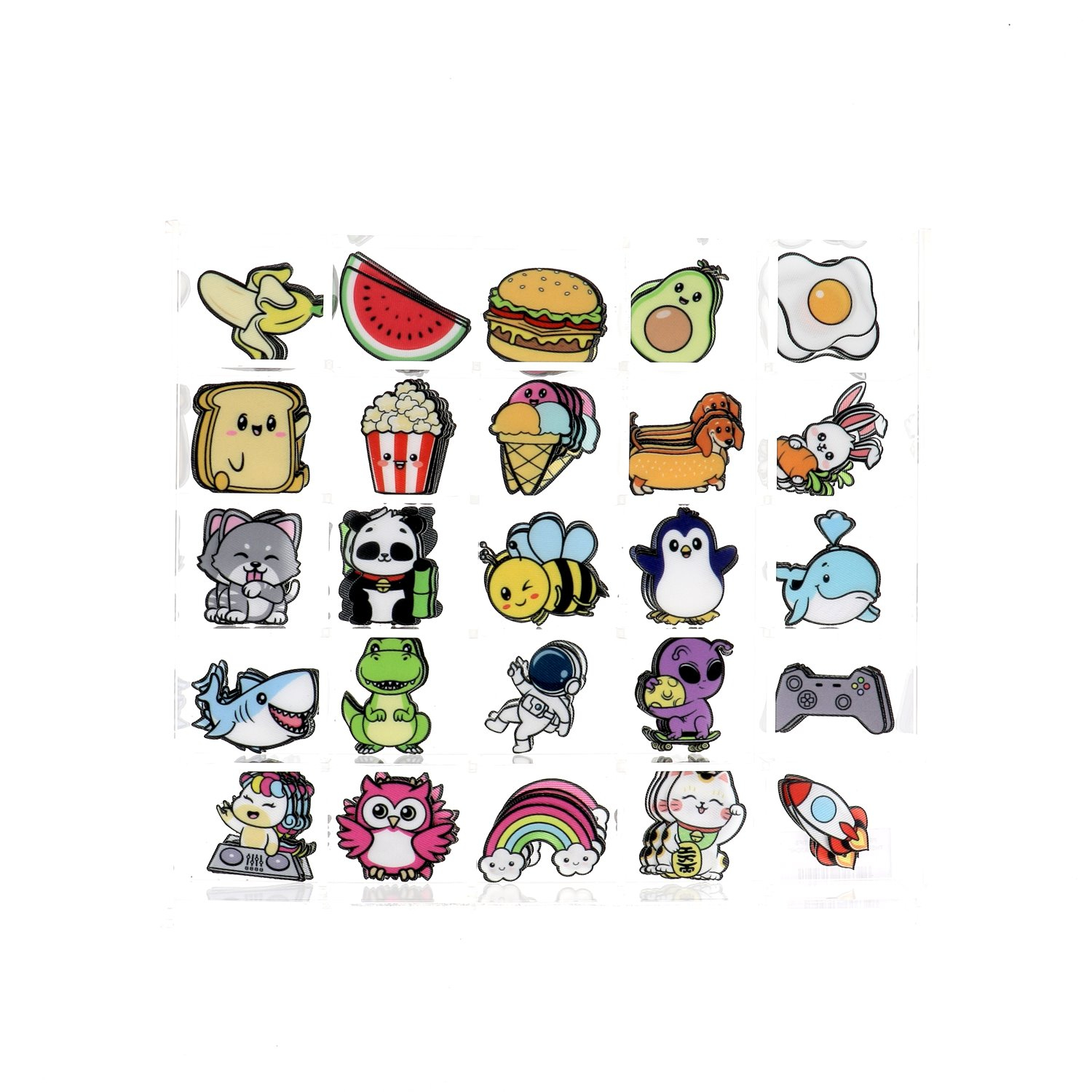 Minipatchi – Display of 25 cute iron-on patches - 125 pcs