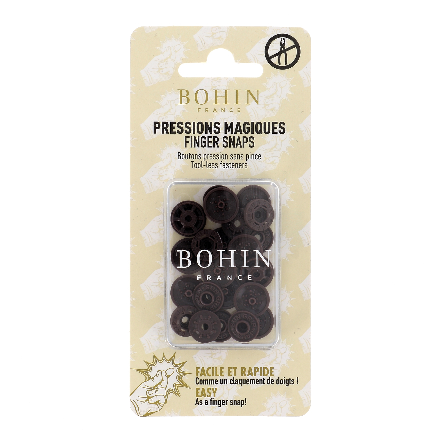 "FINGER SNAP" BUTTON 13mm 1/2"