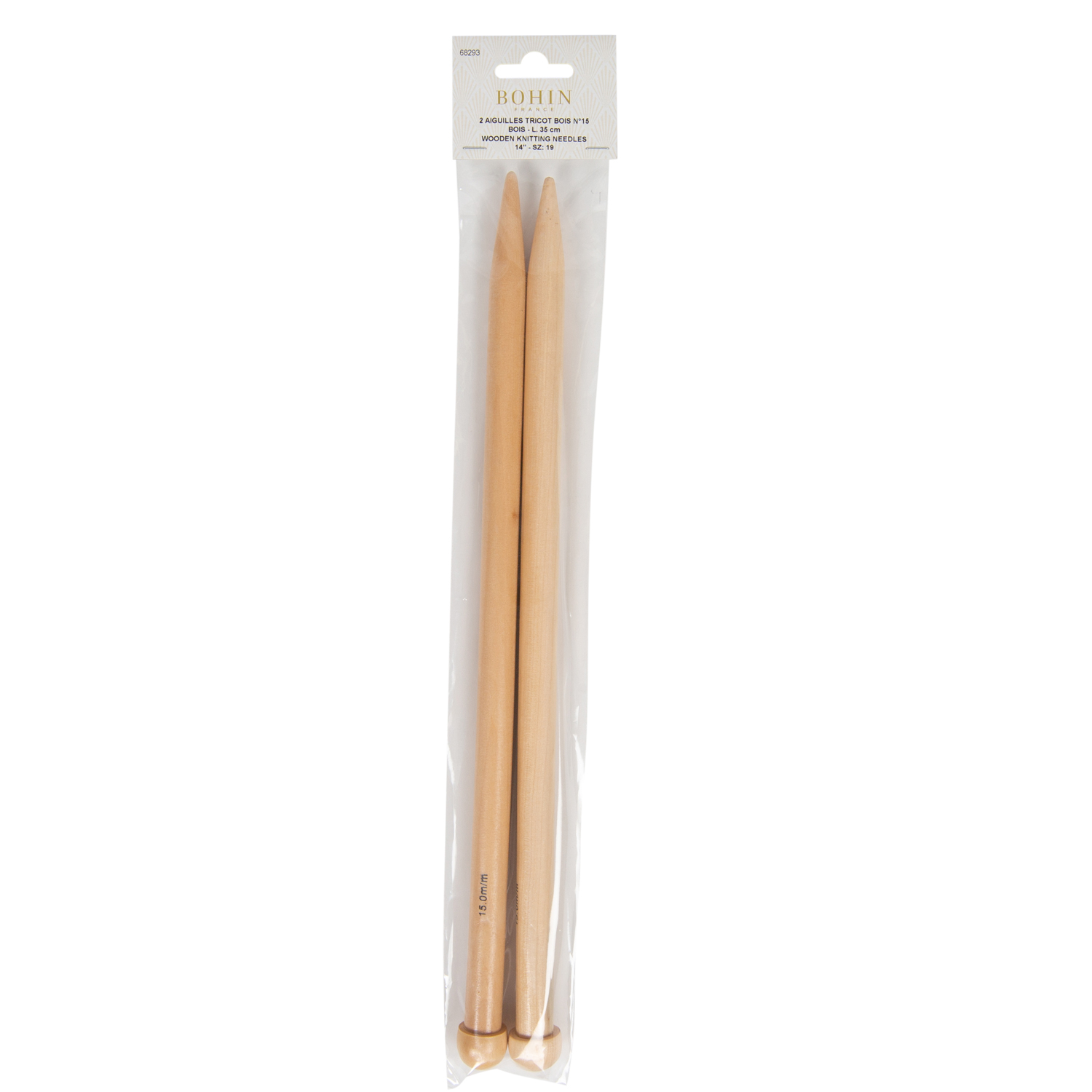 Big mesh knitting needle - 14"