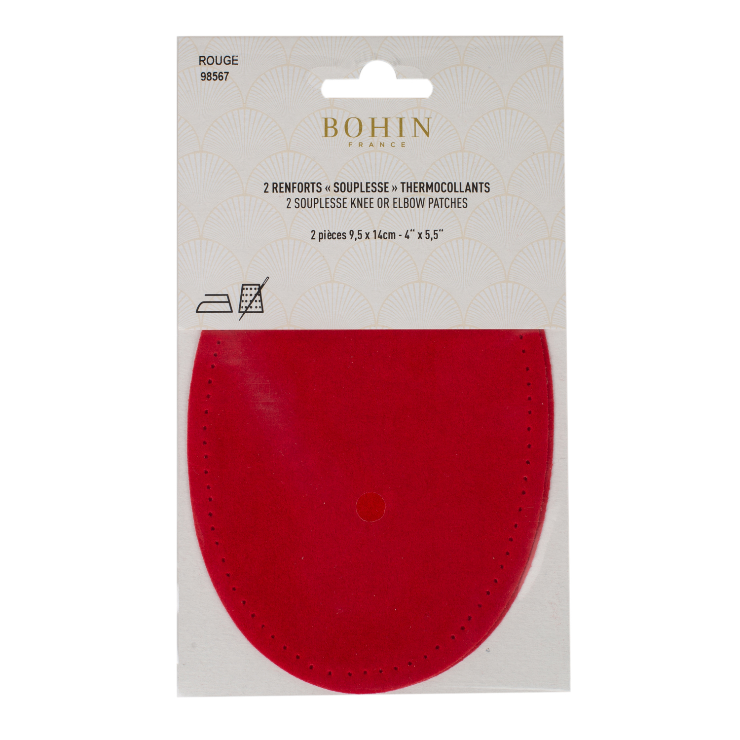 Suede iron on oval repair patches
