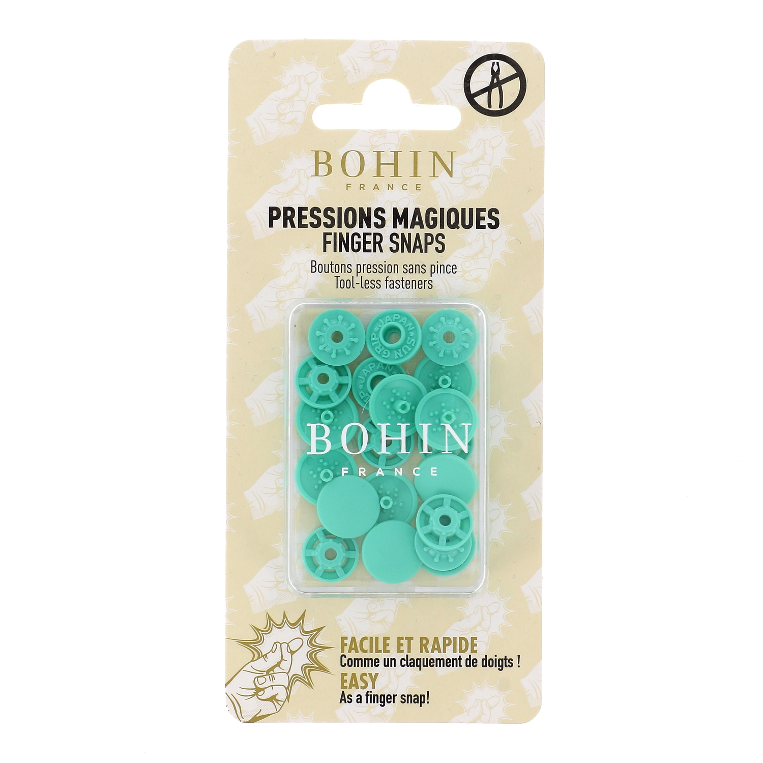 "FINGER SNAP" BUTTON 13mm 1/2"