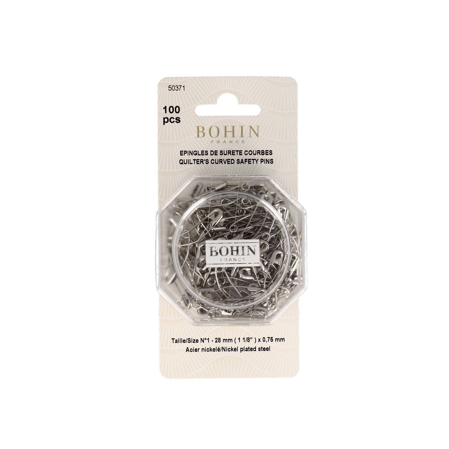 Safety pins - curved