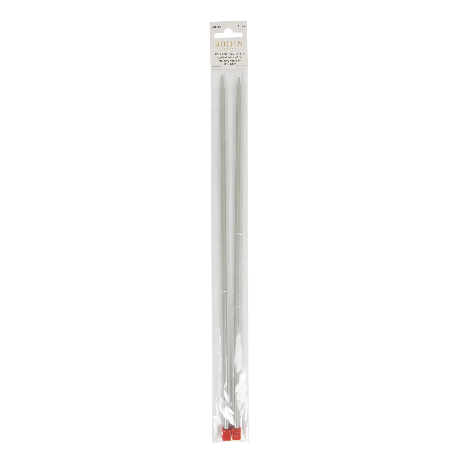 Aiguilles à tricoter en aluminium - BG40 40 cm